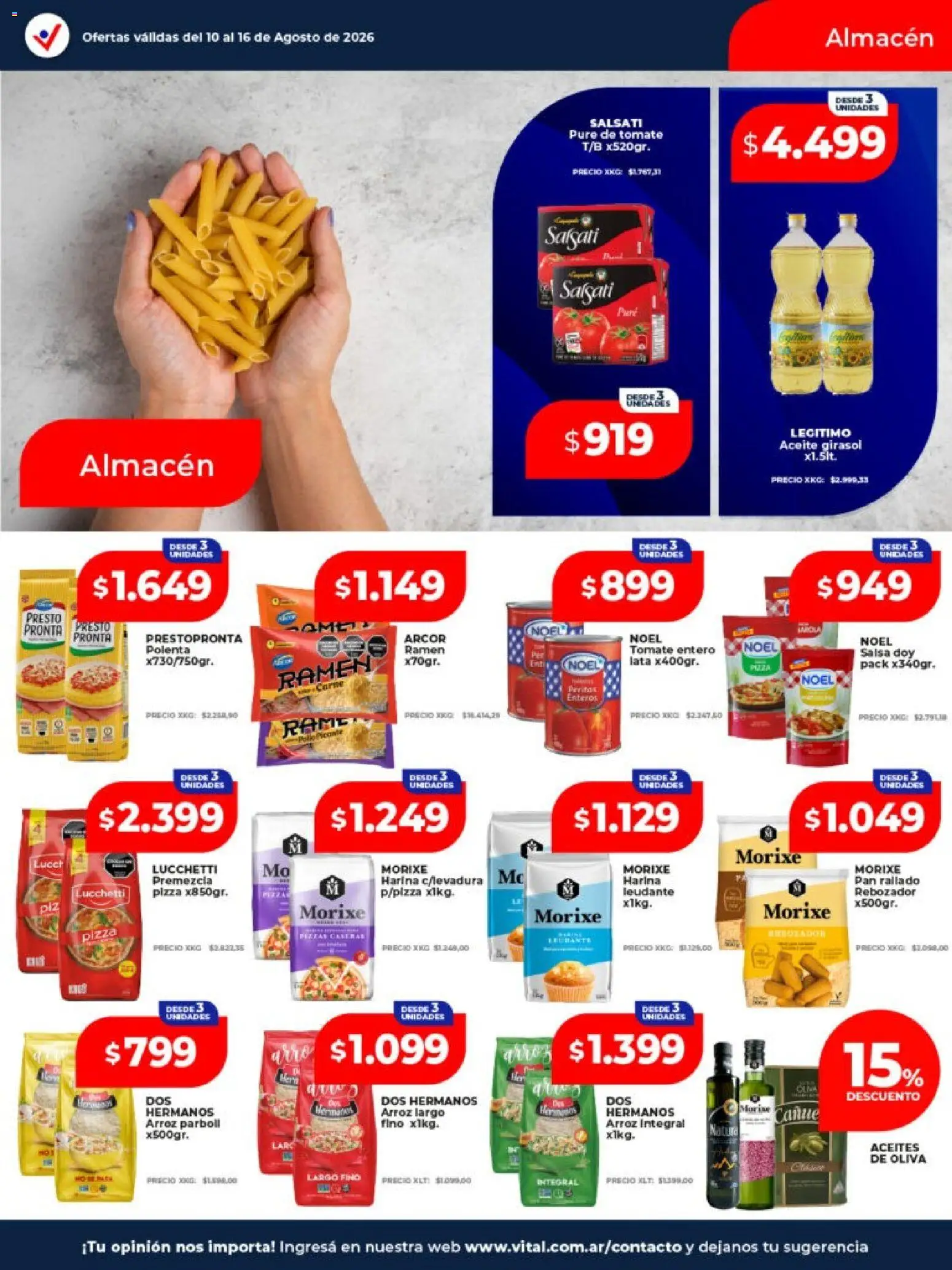 Vista previa del folleto de la tienda Vital válido desde el 10/08/2026 