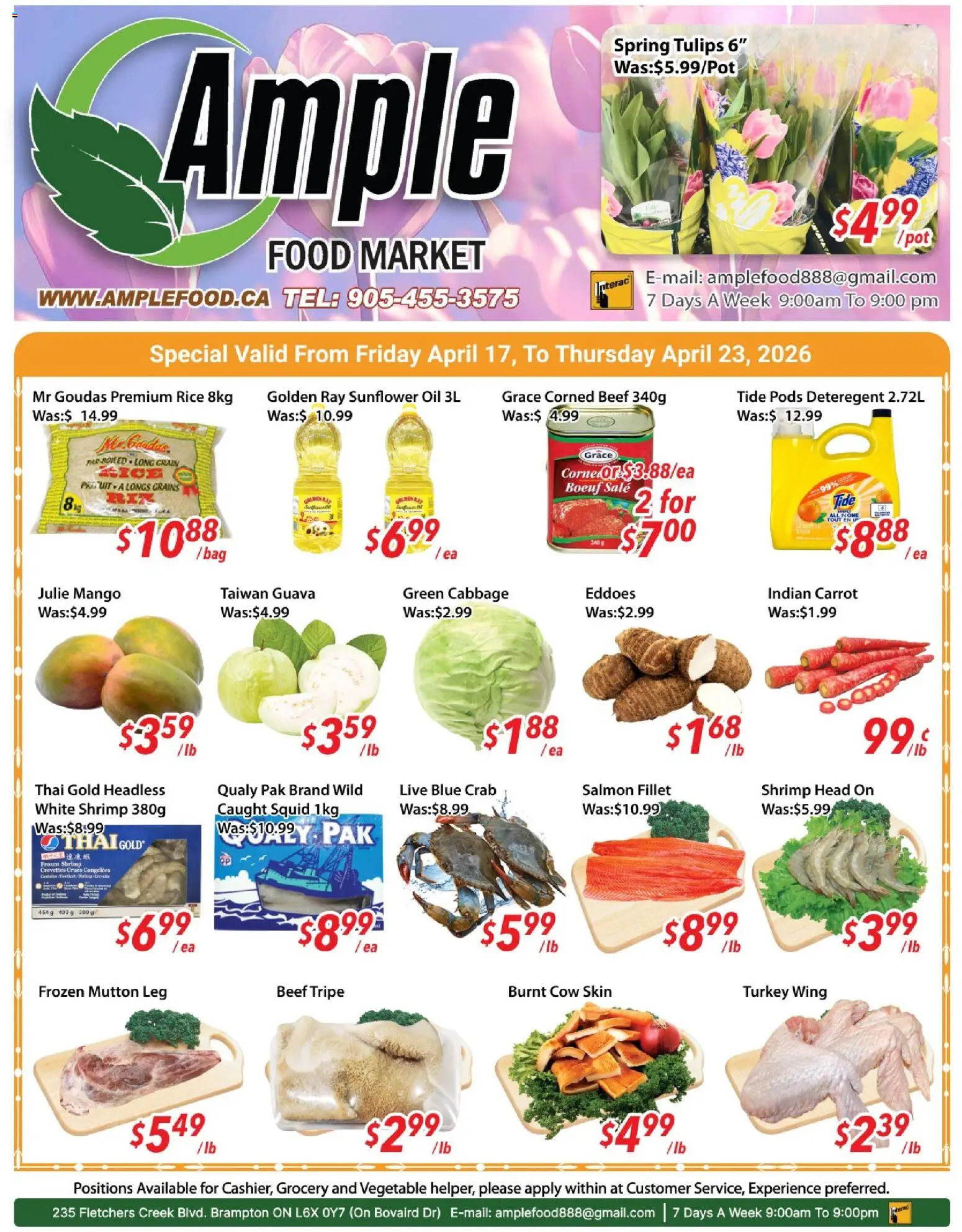 Preview of leaflet Ample Food Market weekly flyer Brampton from shop Ample Food Market is valid from Apr 17, 2026