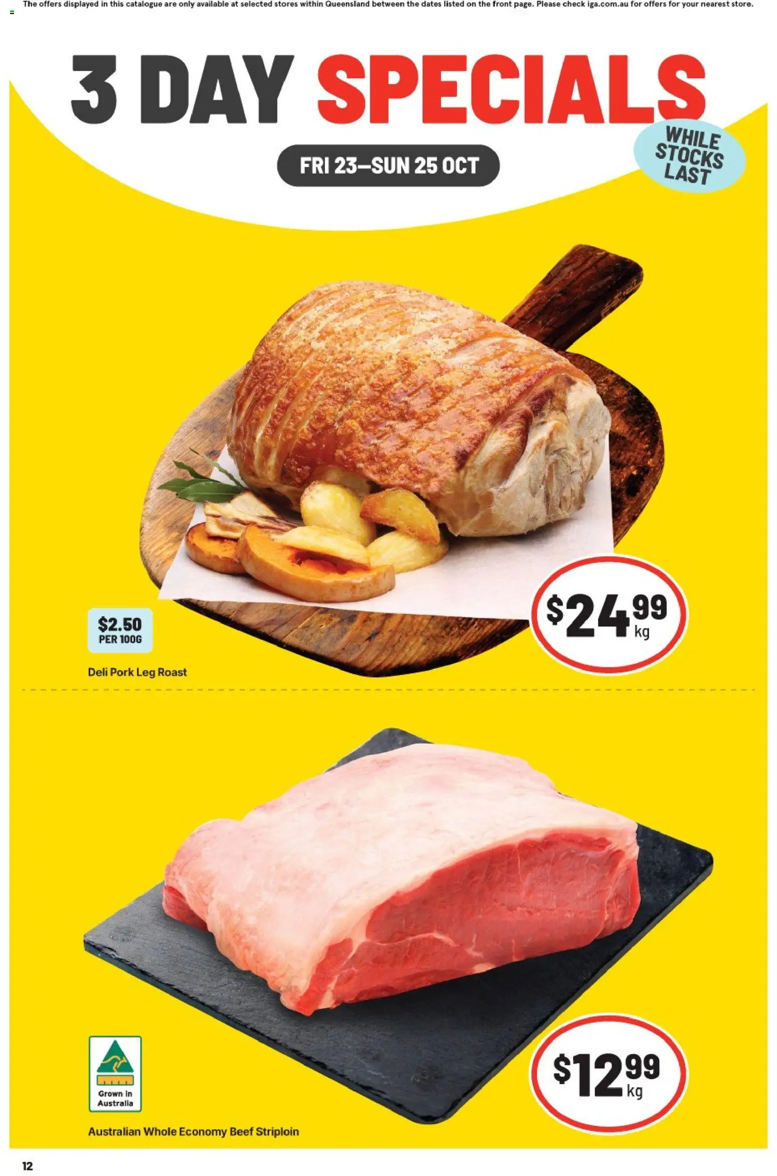 Preview of catalogue IGA 3 Day Specials QLD from shop IGA valid 23/10/2026