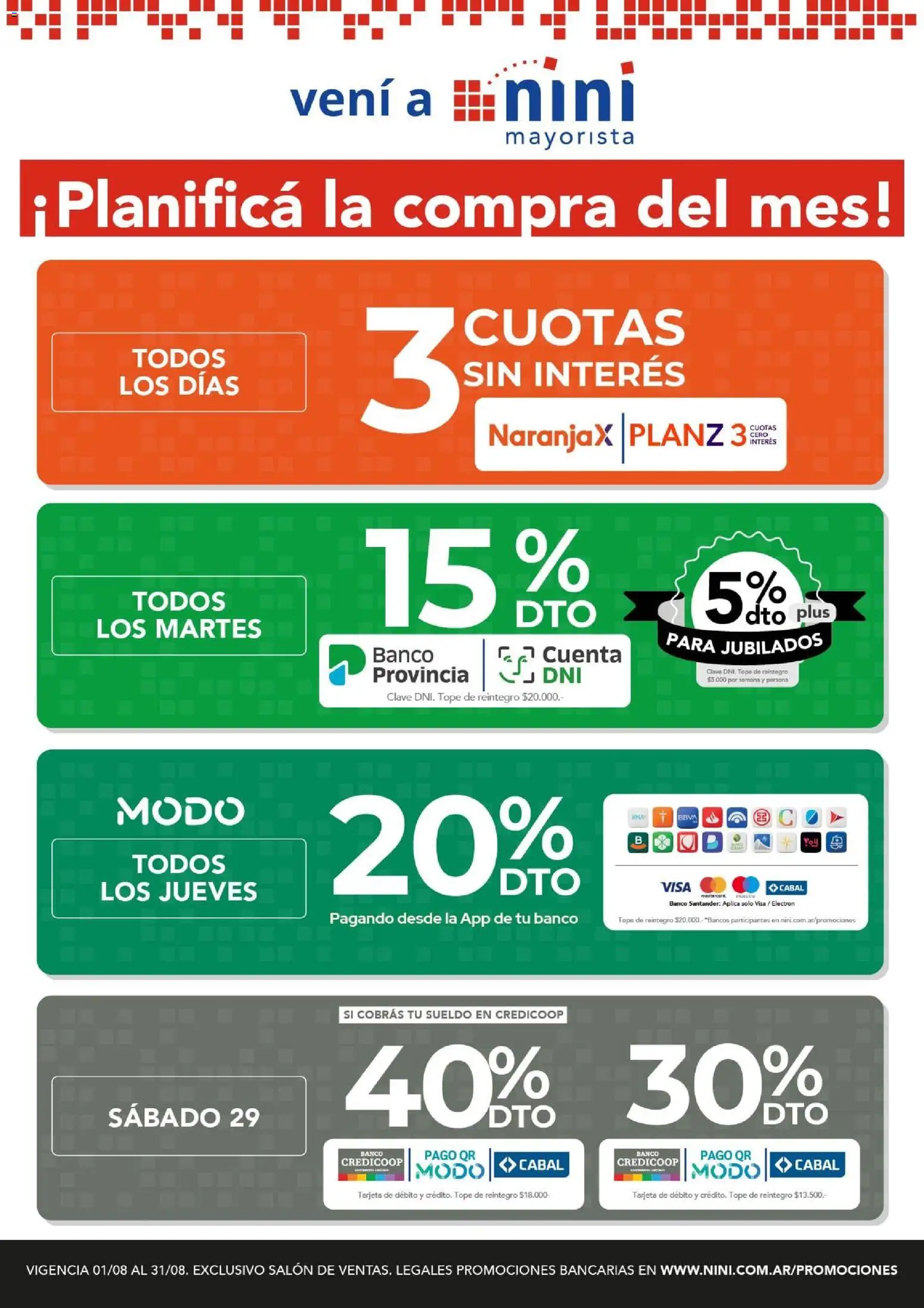 Vista previa del folleto de la tienda NINI Mayorista válido desde el 24/08/2026 