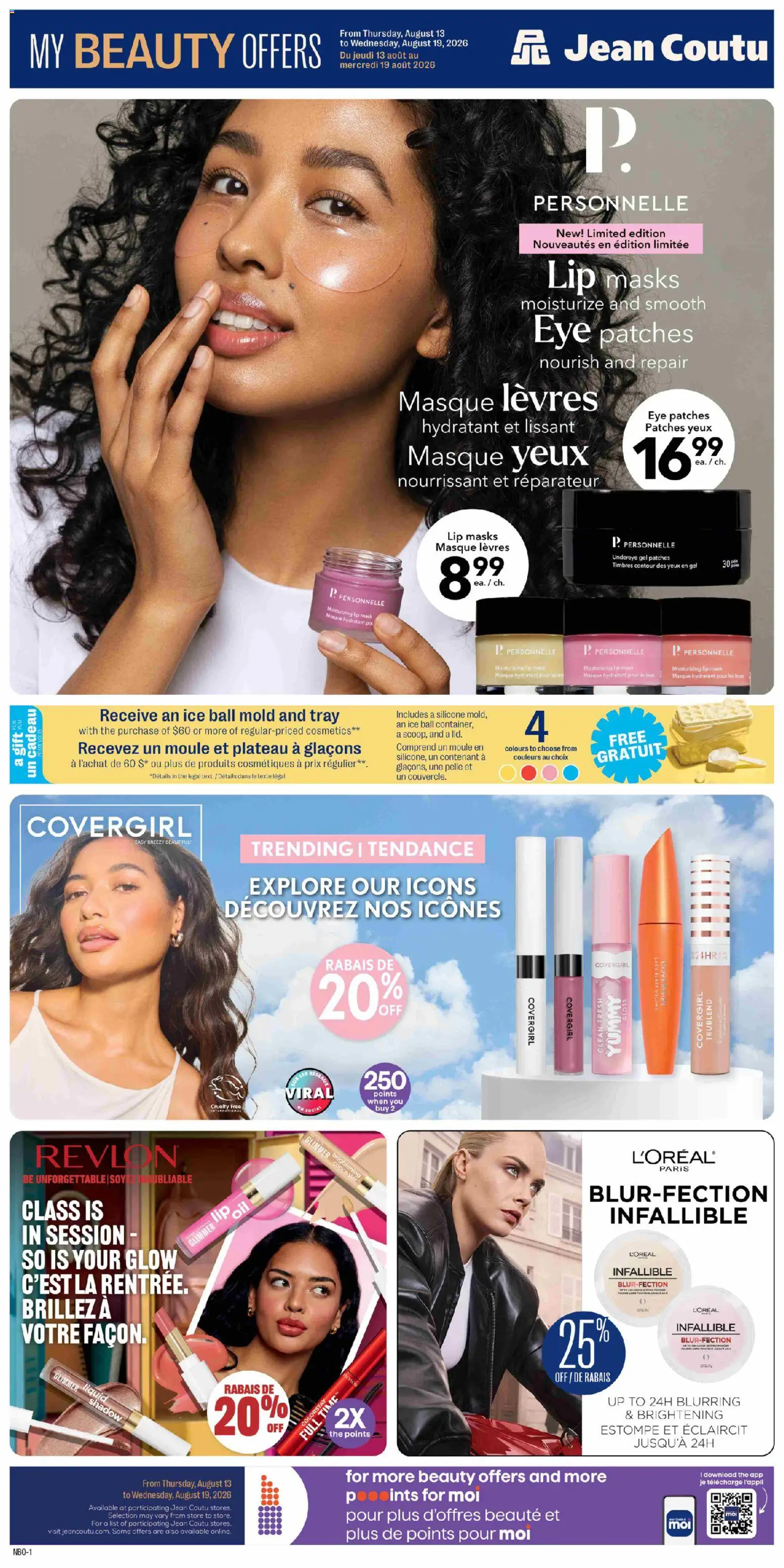 Preview of leaflet Jean Coutu - My Beauty Offers from shop Jean Coutu is valid from Aug 13, 2026