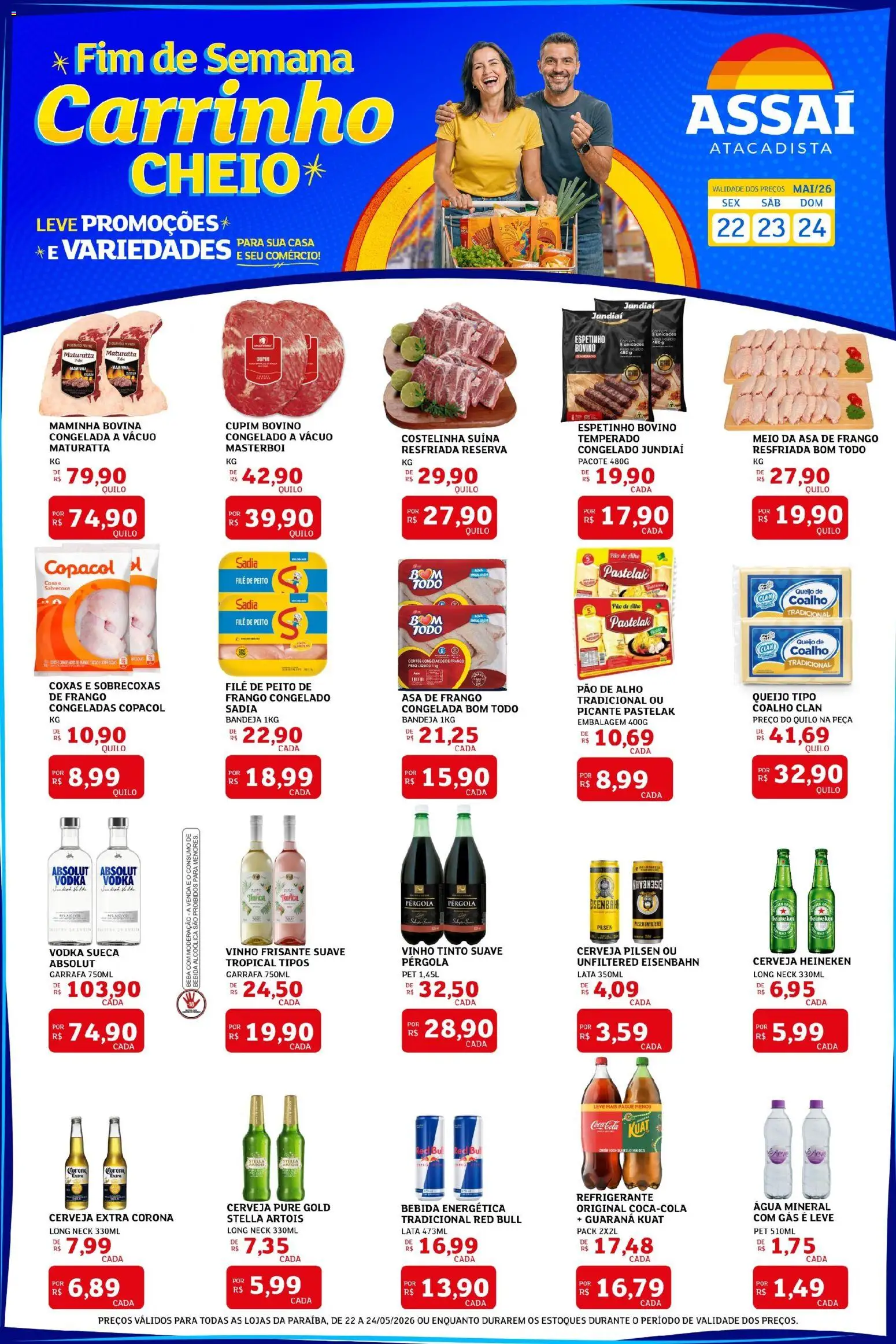 Pré-Visualização do folheto "Assaí Atacadista ofertas - PB" da loja Assaí Atacadista válido a partir de 22/05/2026