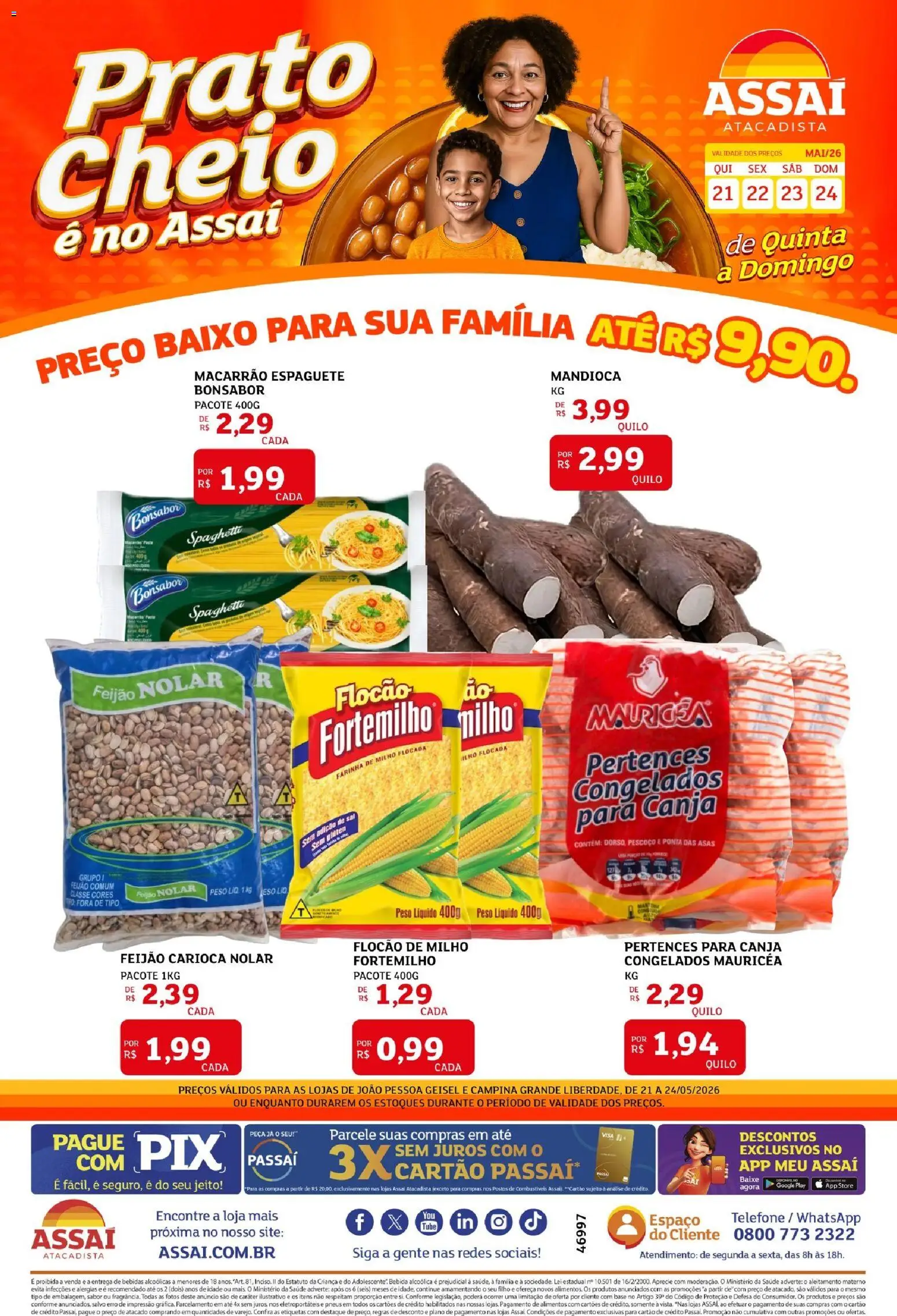 Pré-Visualização do folheto "Assaí Atacadista ofertas - PB" da loja Assaí Atacadista válido a partir de 25/06/2026