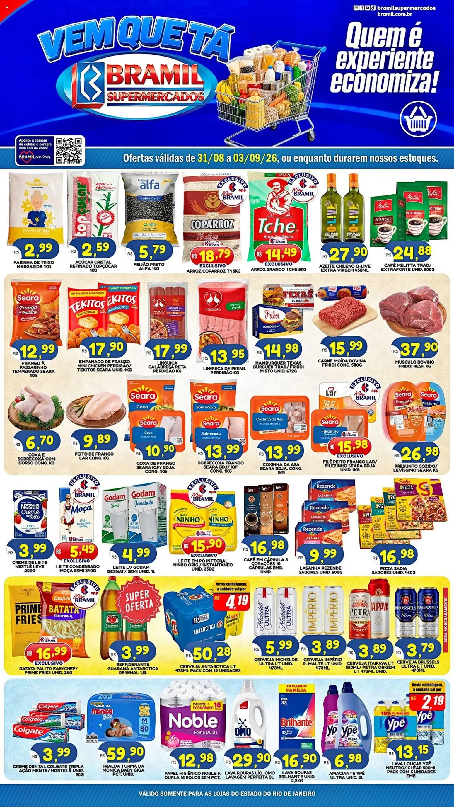 Pré-Visualização do folheto "Bramil Supermercados - Ofertas da semana" da loja Bramil Supermercados válido a partir de 31/08/2026