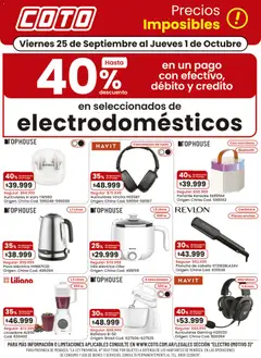 Vista previa del folleto de la tienda Coto válido desde el 25/09/2026 