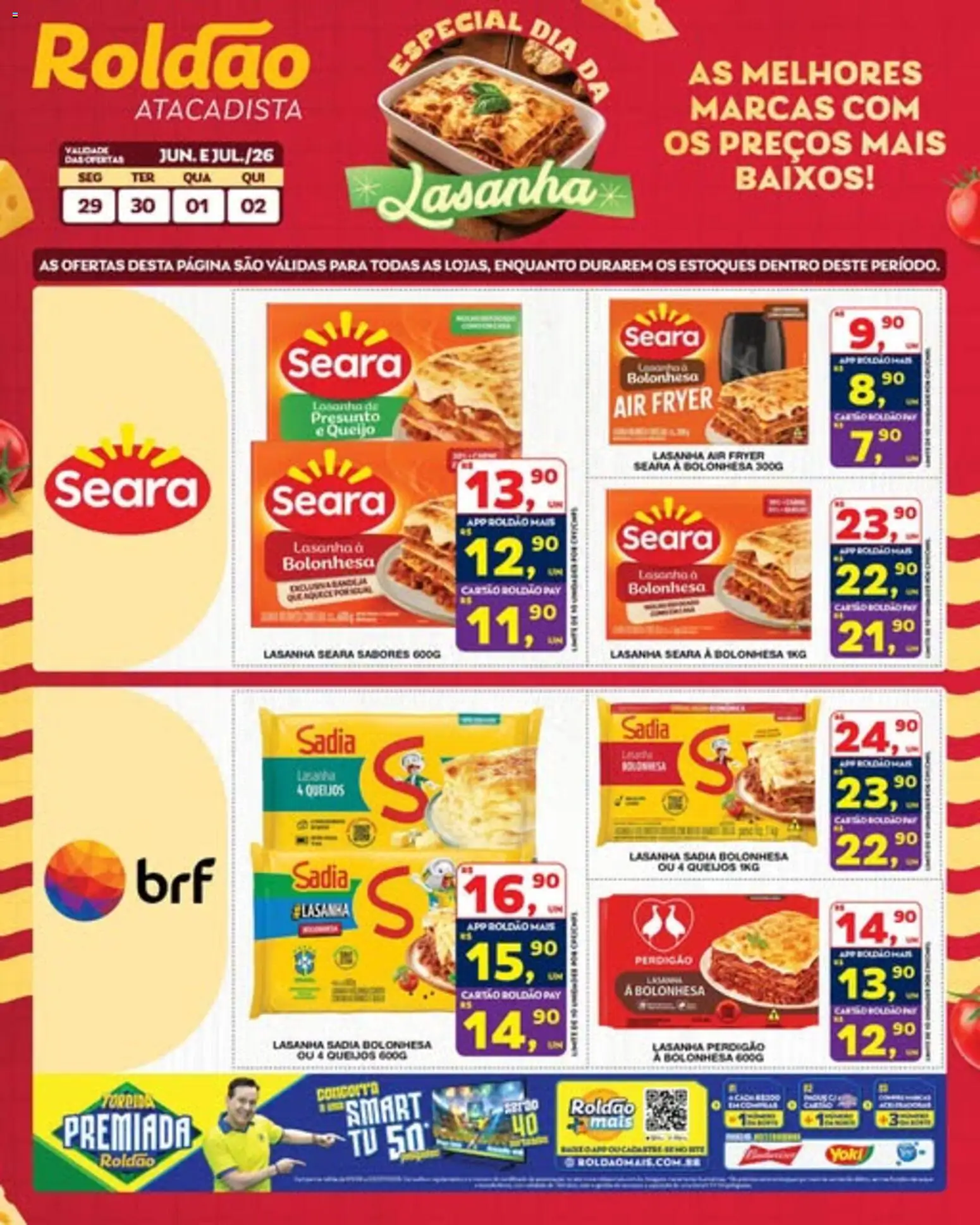 Pré-Visualização do folheto "Roldão ofertas Lasanha" da loja Roldão válido a partir de 29/06/2026