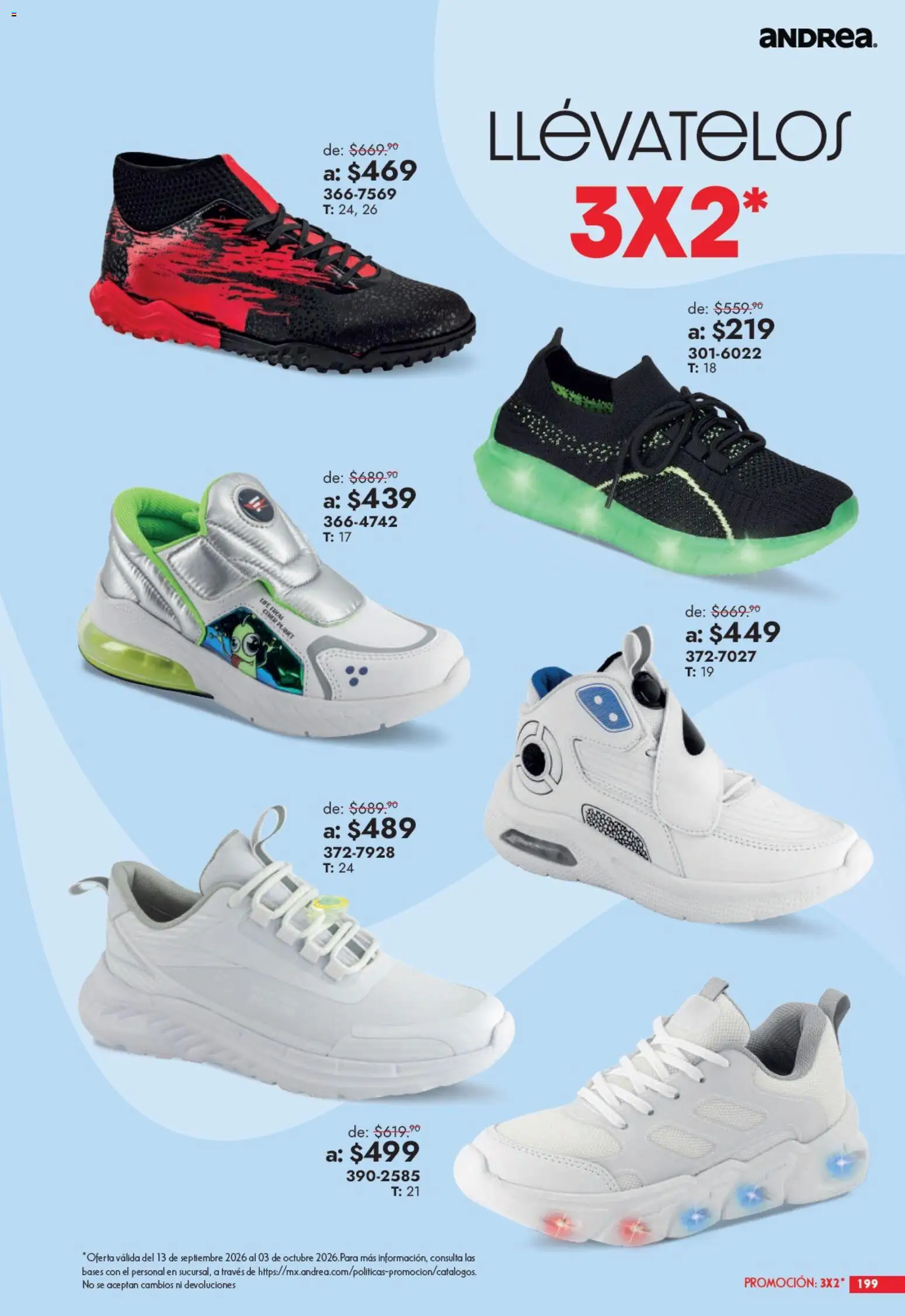 Vista previa las ofertas de la tienda Andrea - Andrea catálogo Outlet desde el 13/09/2026 