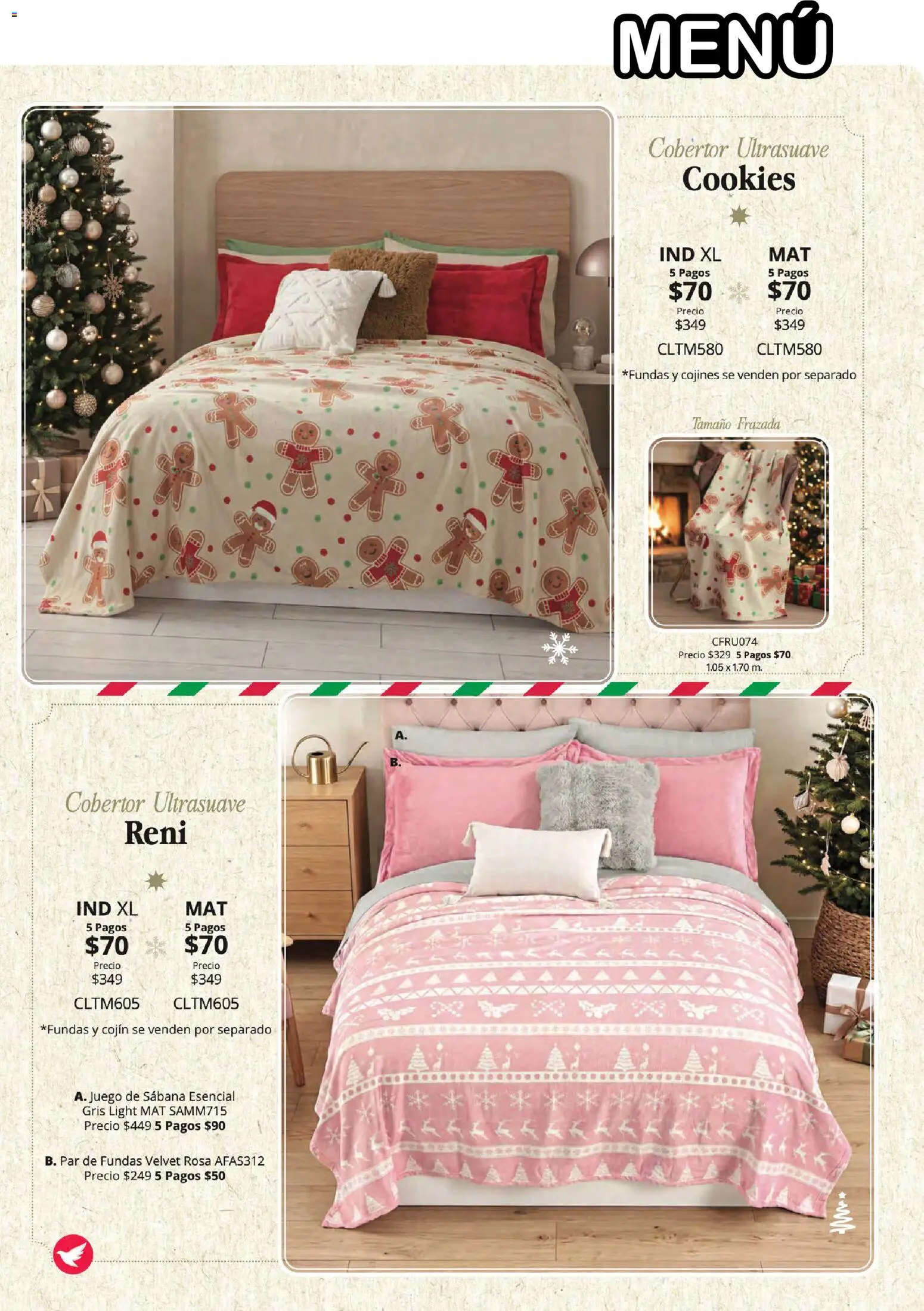 Vista previa las ofertas de la tienda Colchas Concord - Colchas Concord catálogo Colección Navideña desde el 01/08/2026 