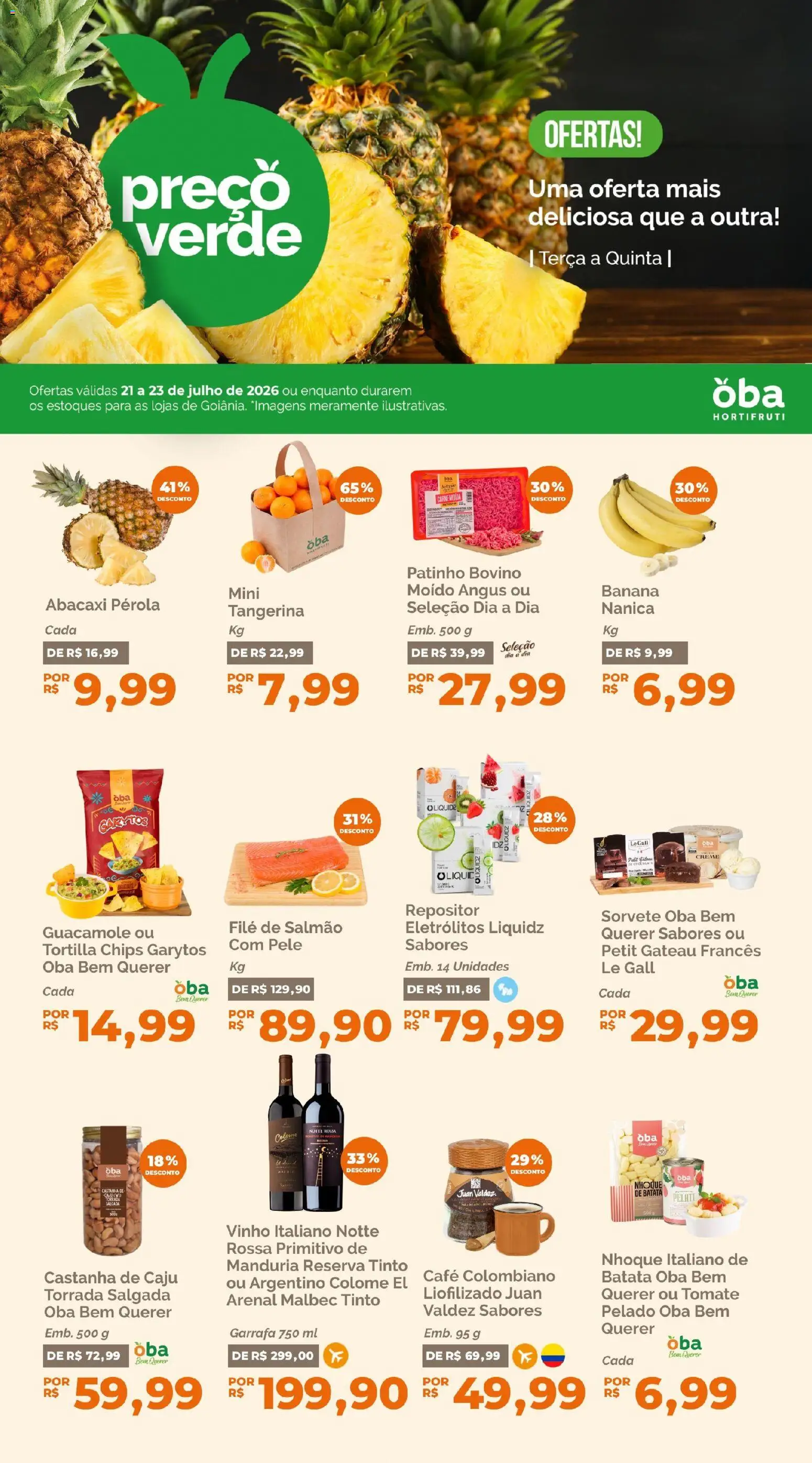 Pré-Visualização do folheto "Oba Hortifruti - Ofertas da semana" da loja Oba Hortifruti válido a partir de 21/07/2026