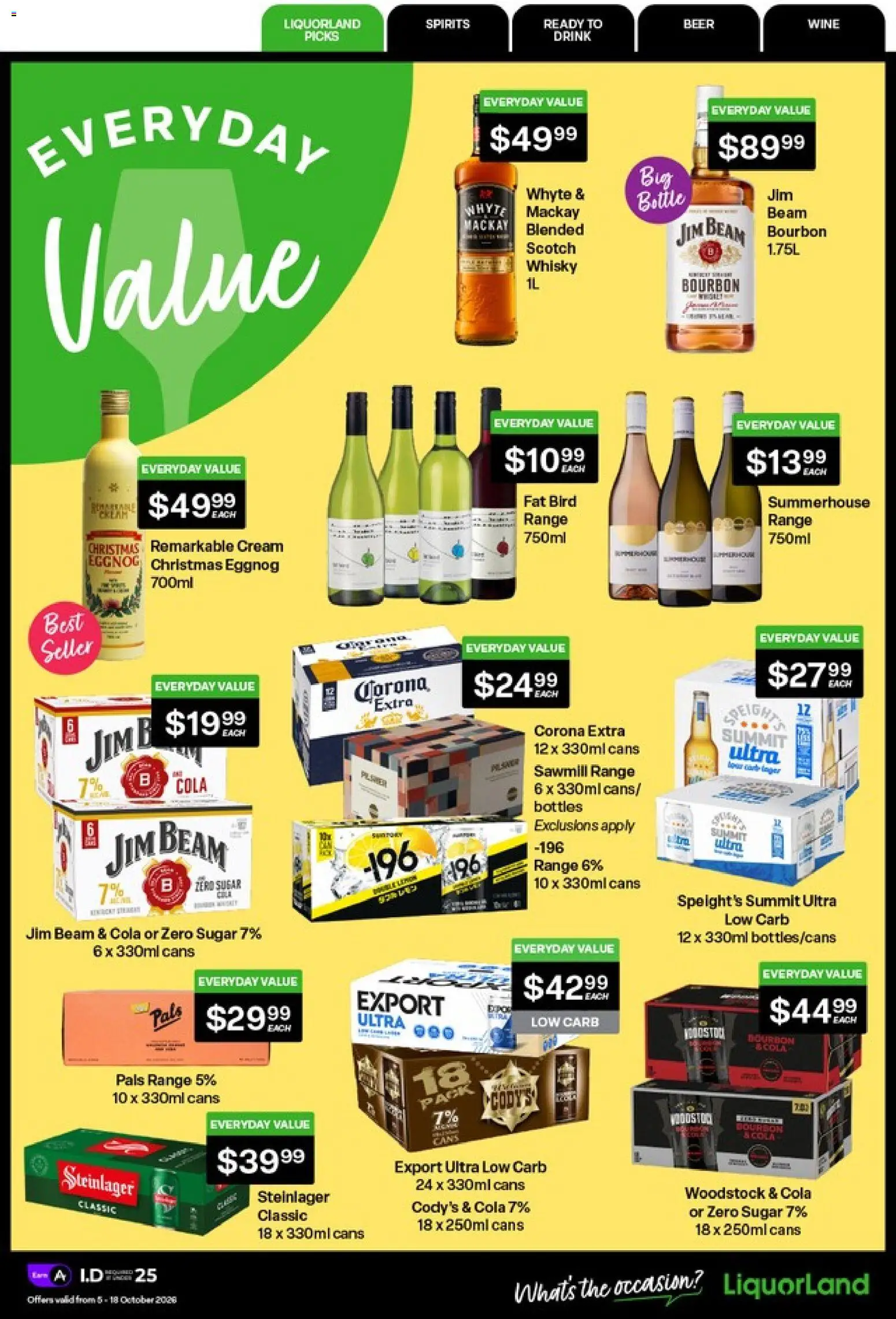 Preview of catalogue Liquorland catalogue from shop Liquorland valid 5 Oct 2026