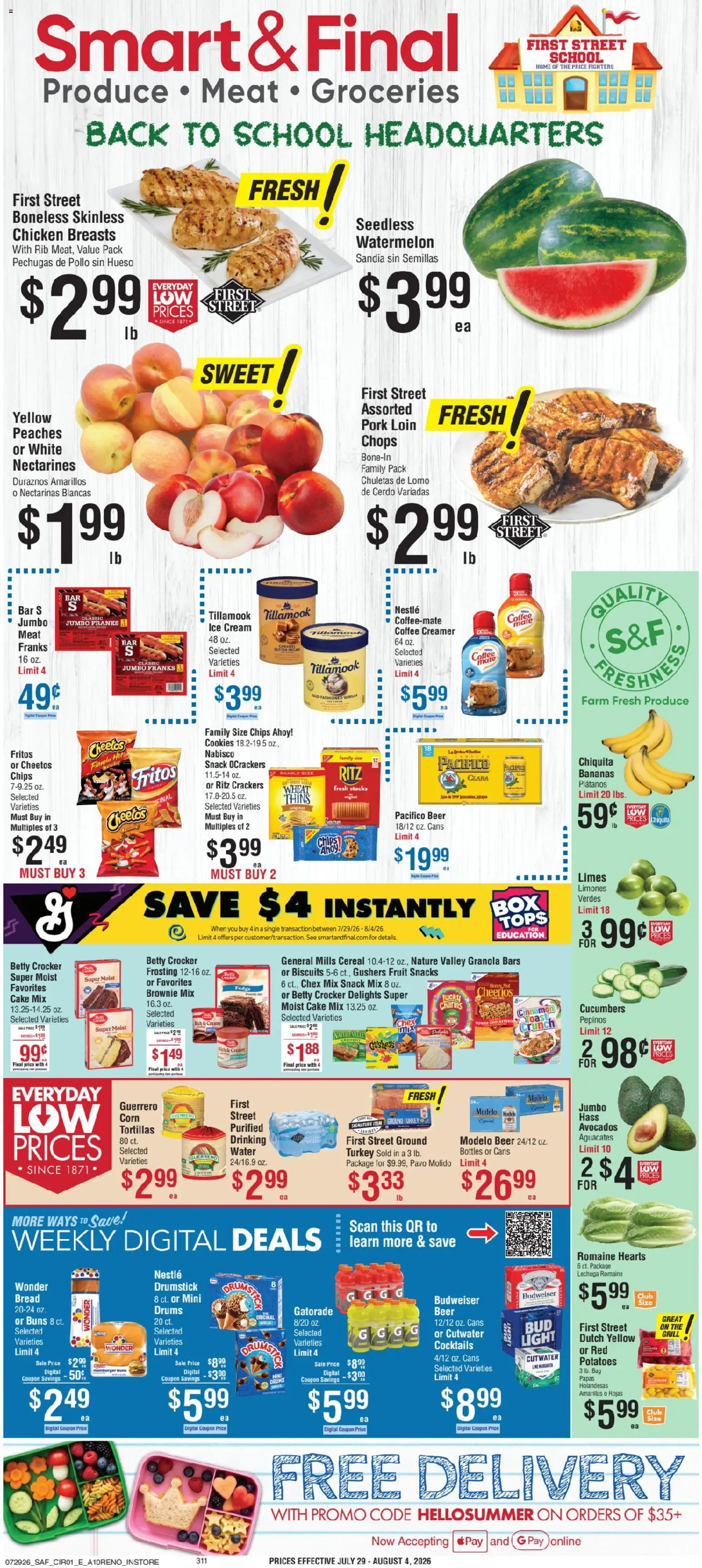 Ad Preview of Smart & Final Smart & Final Weekly Ad from 07/29/2026