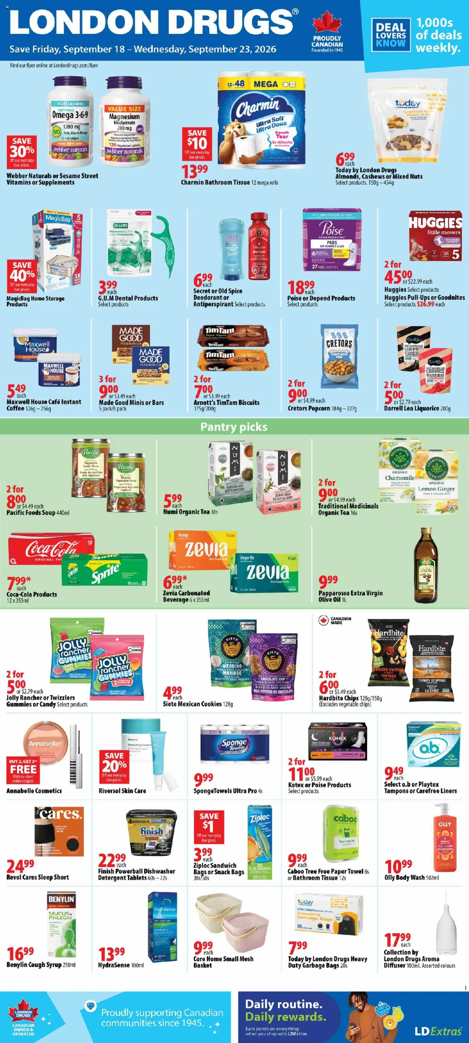 Preview of leaflet London Drugs weekly flyer / circulaire from shop London Drugs is valid from Sep 18, 2026