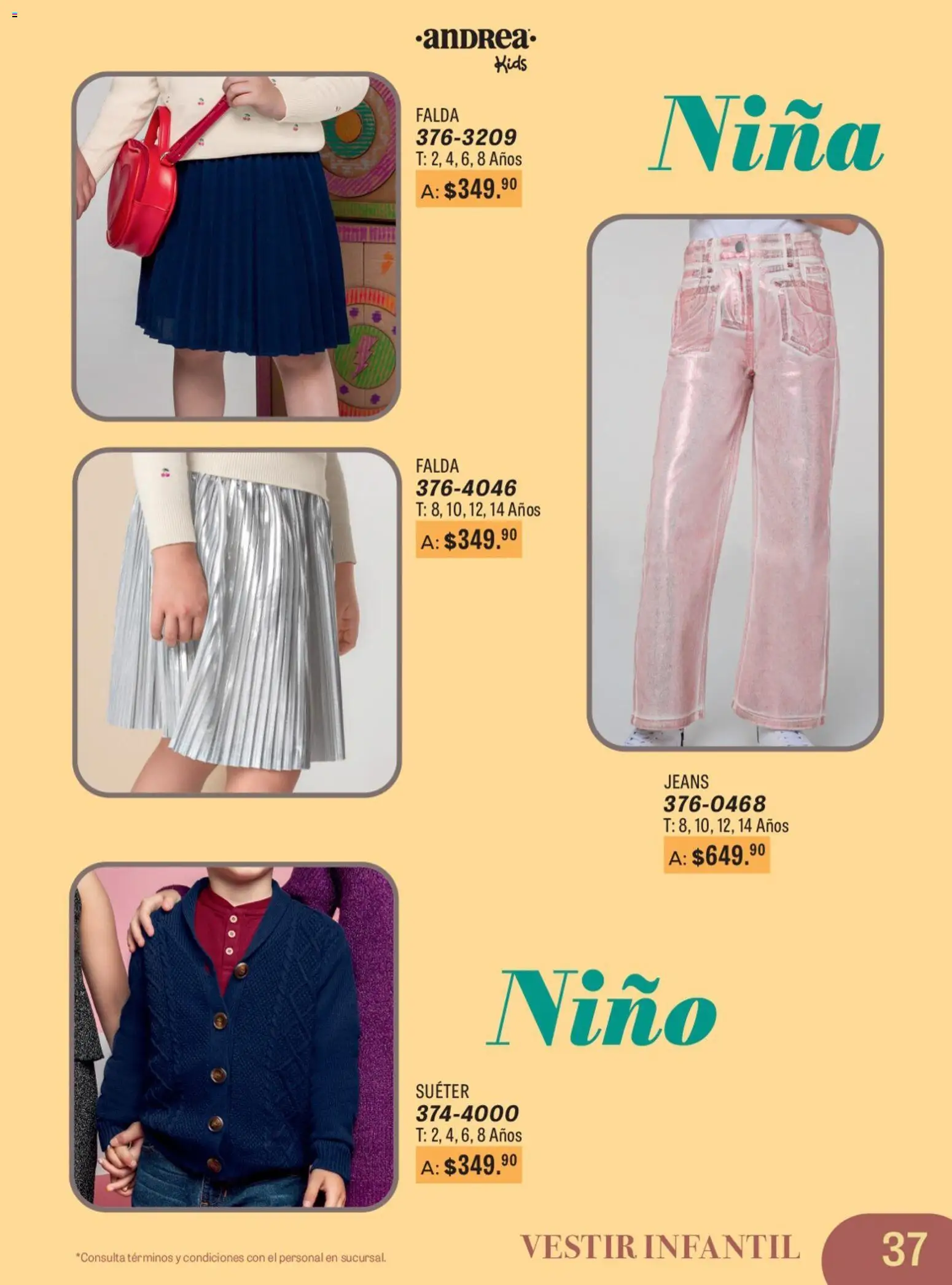 Vista previa las ofertas de la tienda Andrea - Catálogo Para Las Fiestas desde el 11/01/2026 - Suéter, Falda
