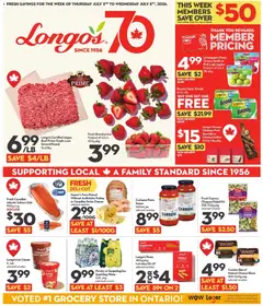 Preview of leaflet Longo's weekly flyer / circulaire from shop Longo's is valid from Jul 02, 2026