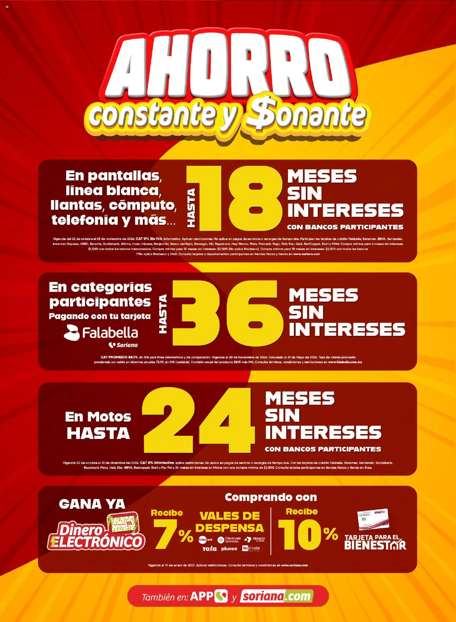 Vista previa las ofertas de la tienda Soriana - Soriana folleto Ahorro constante y sonante desde el 23/10/2026 