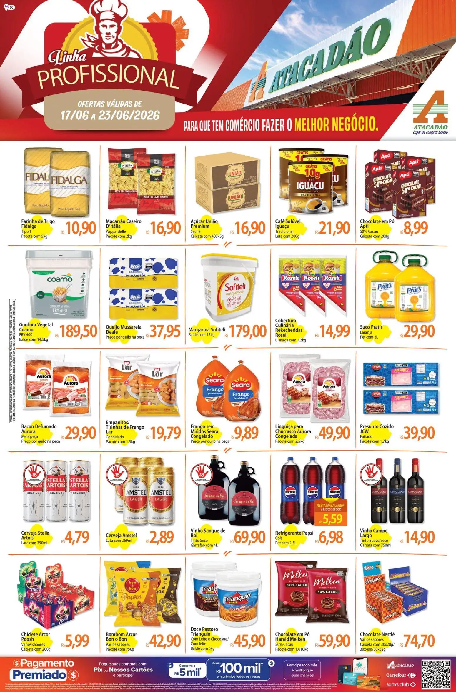 Pré-Visualização do folheto "Atacadão ofertas - SC" da loja Atacadão válido a partir de 17/06/2026