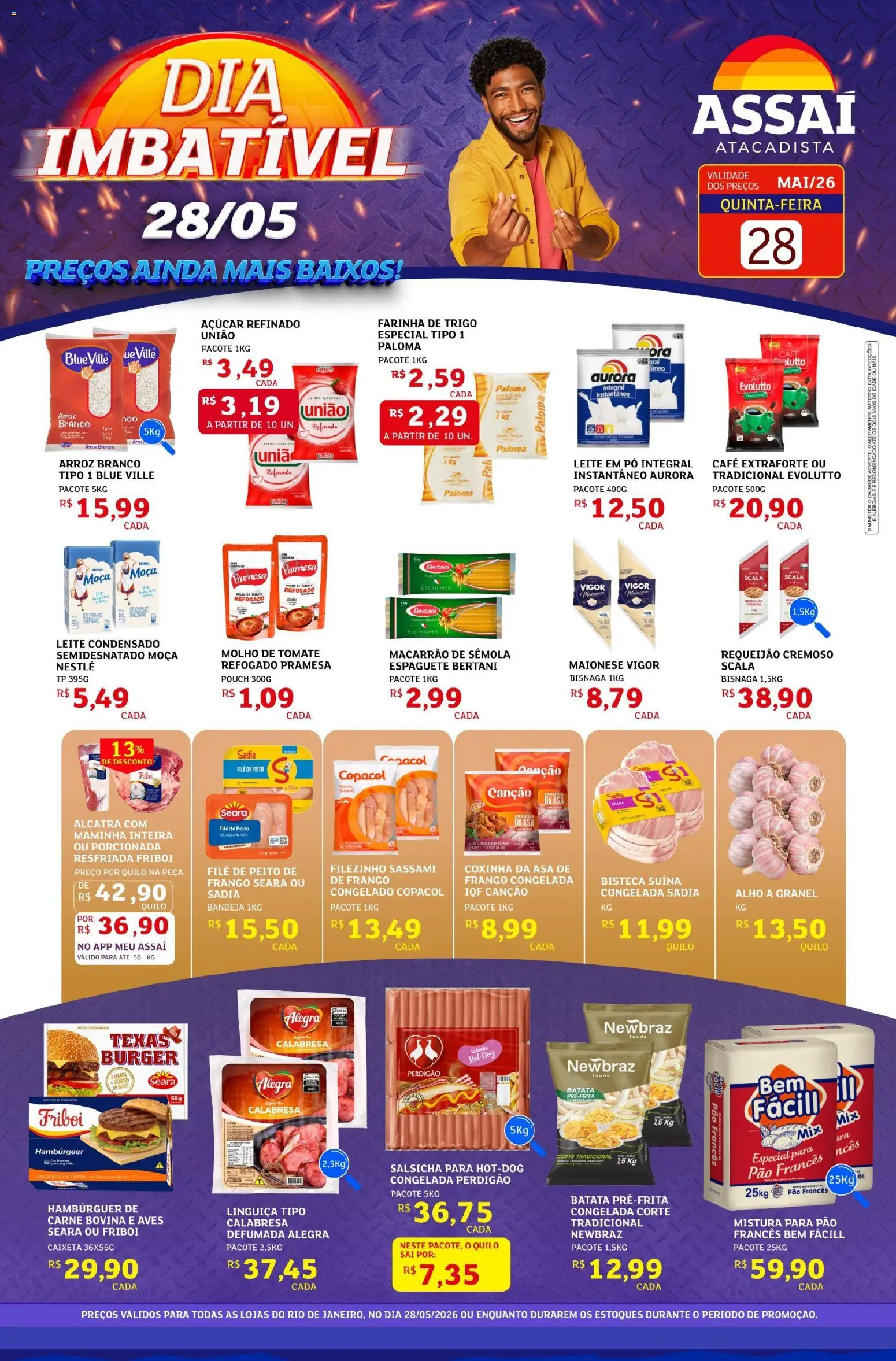 Pré-Visualização do folheto "Assaí Atacadista ofertas - RJ" da loja Assaí Atacadista válido a partir de 28/05/2026