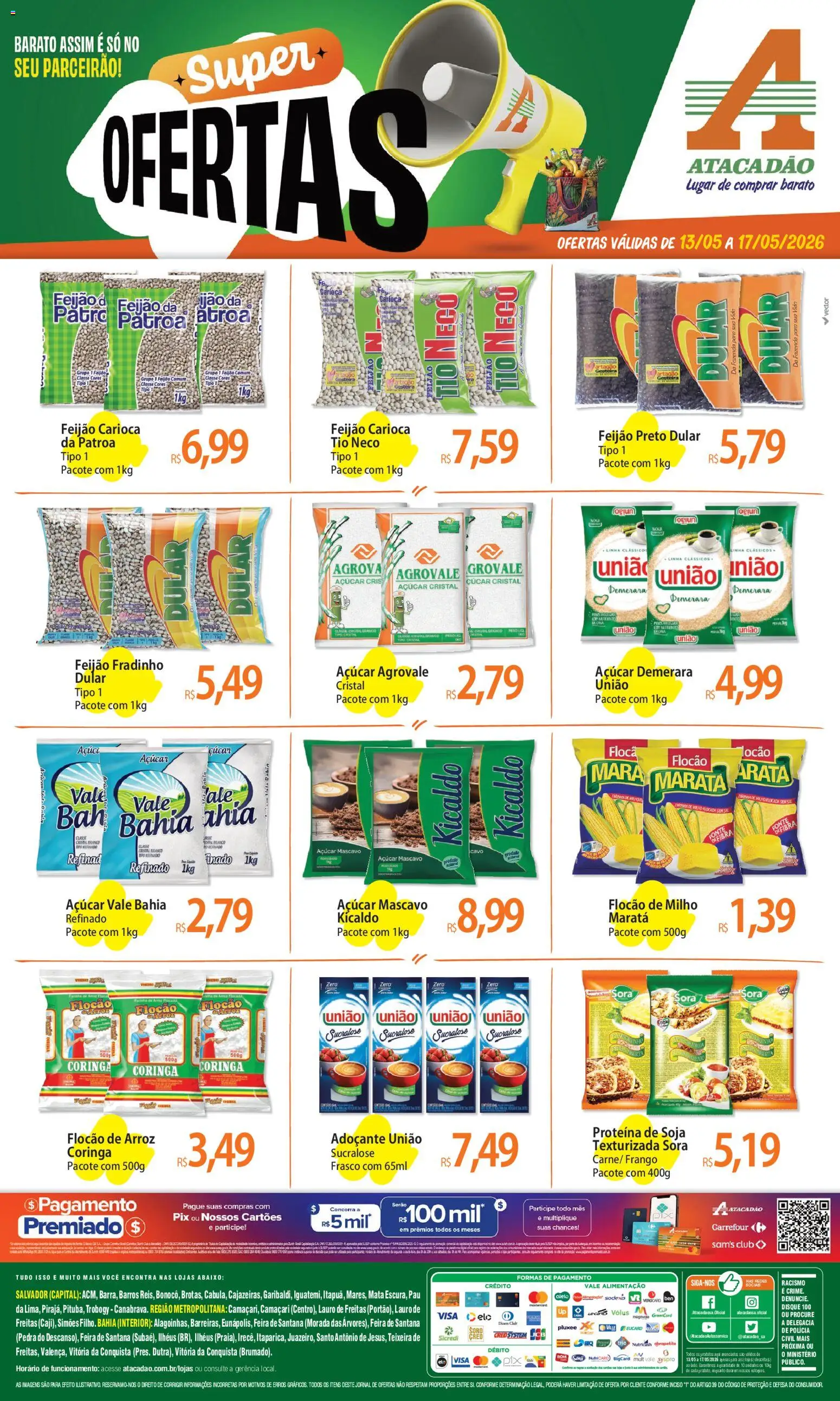Pré-Visualização do folheto "Atacadão ofertas - BA" da loja Atacadão válido a partir de 13/05/2026