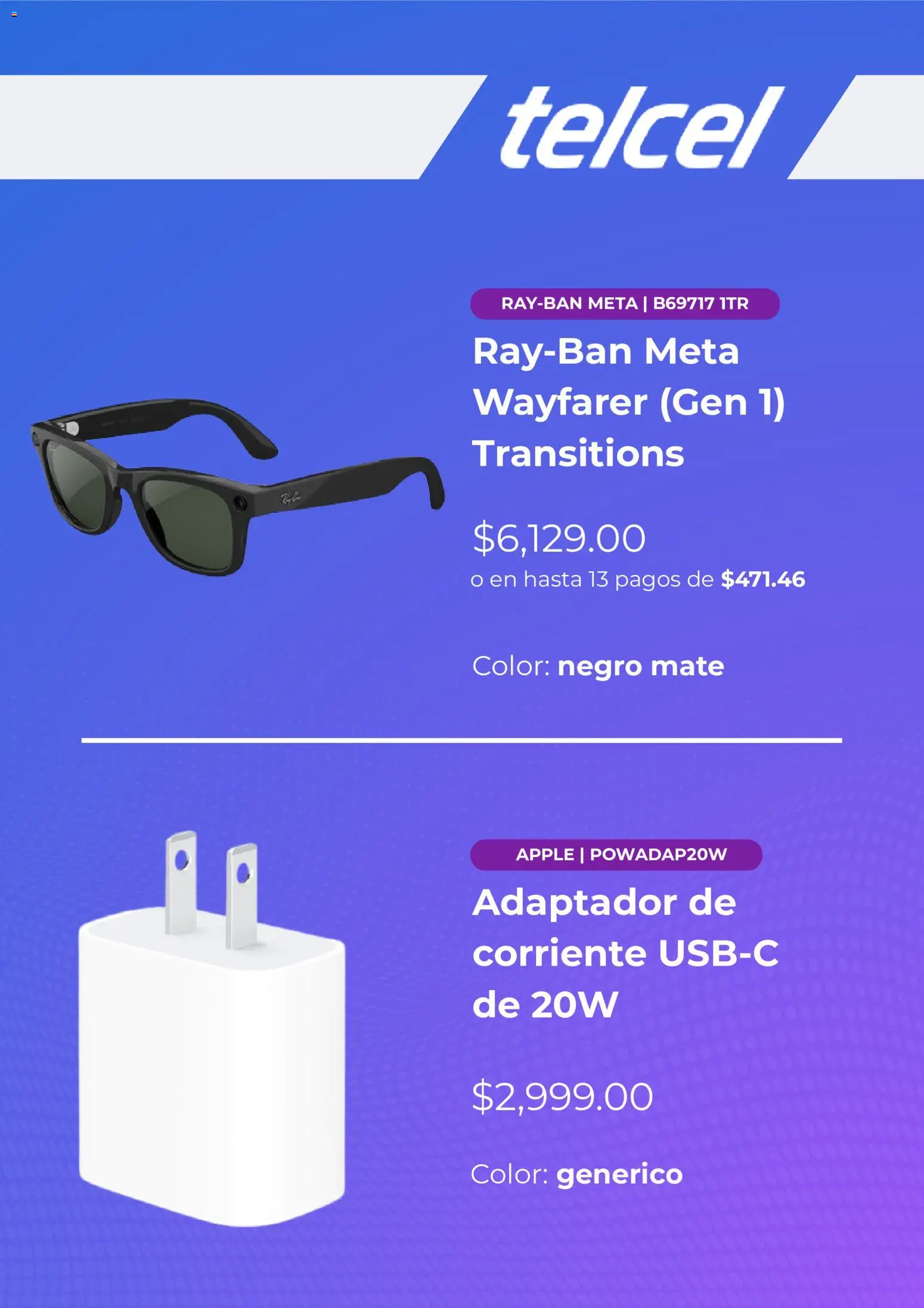 Vista previa las ofertas de la tienda Telcel - Telcel catálogo desde el 20/10/2026 