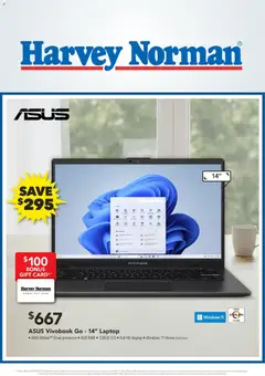 Preview of catalogue Harvey Norman Great Deals on Laptops and Gaming from shop Harvey Norman valid 17 Aug 2026