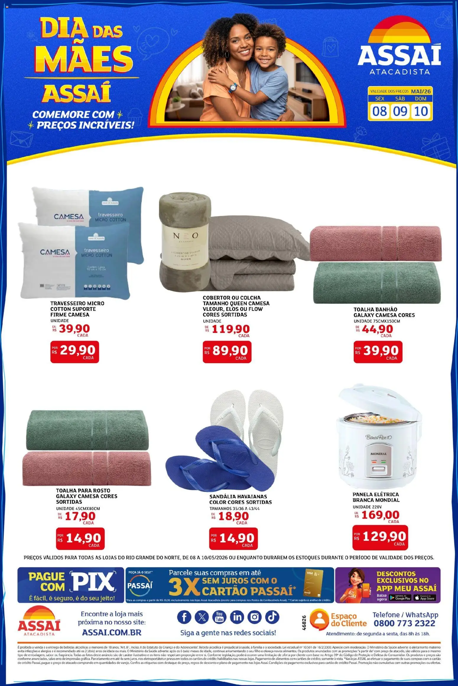 Pré-Visualização do folheto "Assaí Atacadista ofertas - RN" da loja Assaí Atacadista válido a partir de 08/05/2026