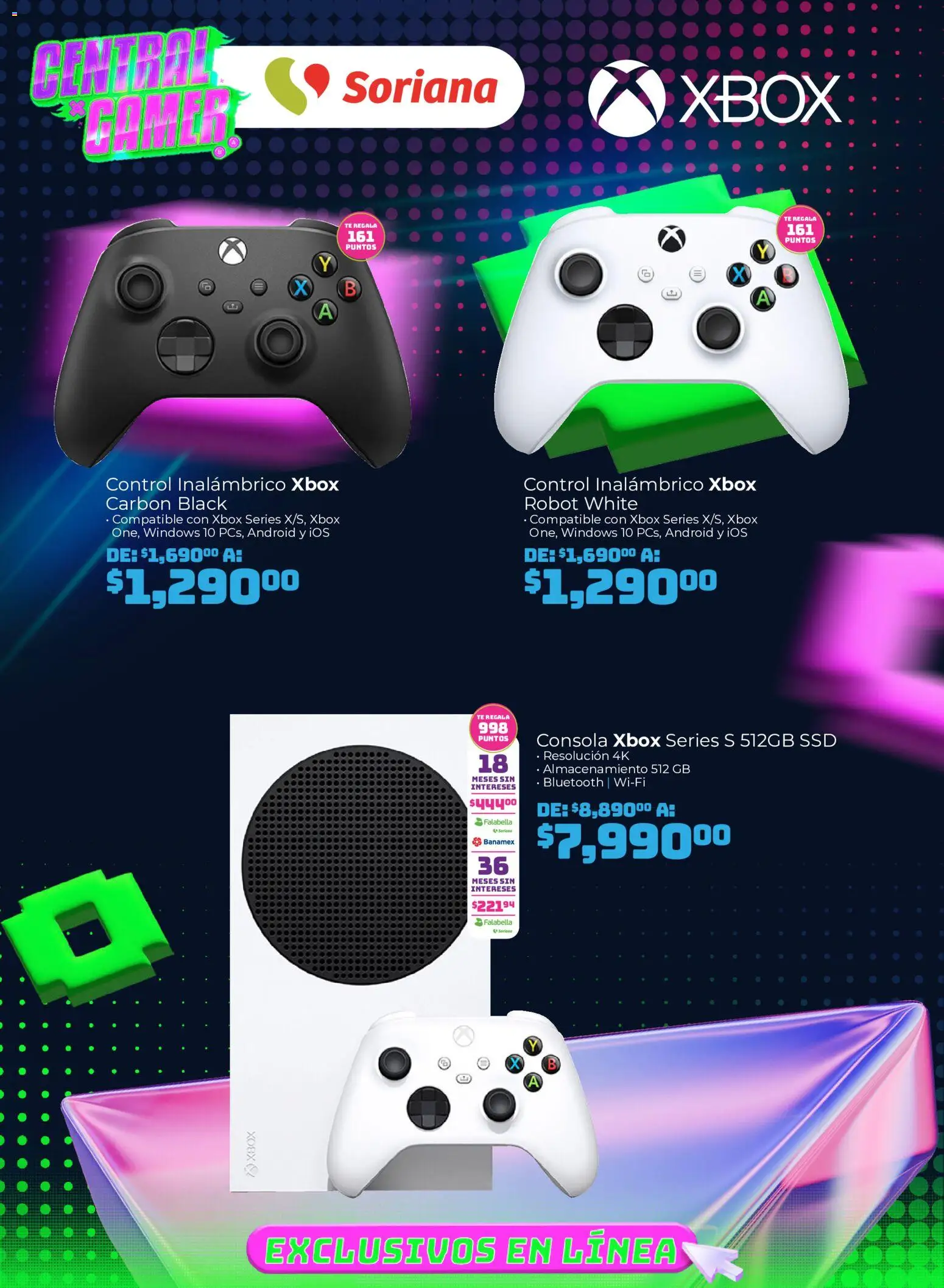 Vista previa las ofertas de la tienda Soriana - Soriana Duplicate of Central Gamer Exclusivo en línea desde el 31/07/2026 