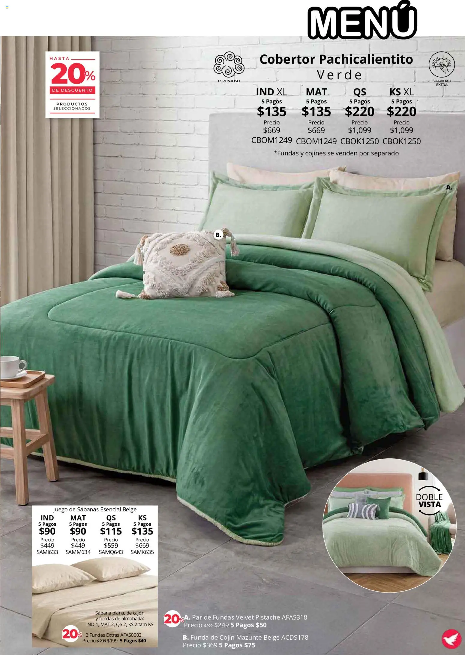 Vista previa las ofertas de la tienda Colchas Concord - Colchas Concord catálogo Colección Cobertor desde el 01/08/2026 