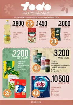 Vista previa del folleto de la tienda Supermercados TODO válido desde el 08/09/2026 