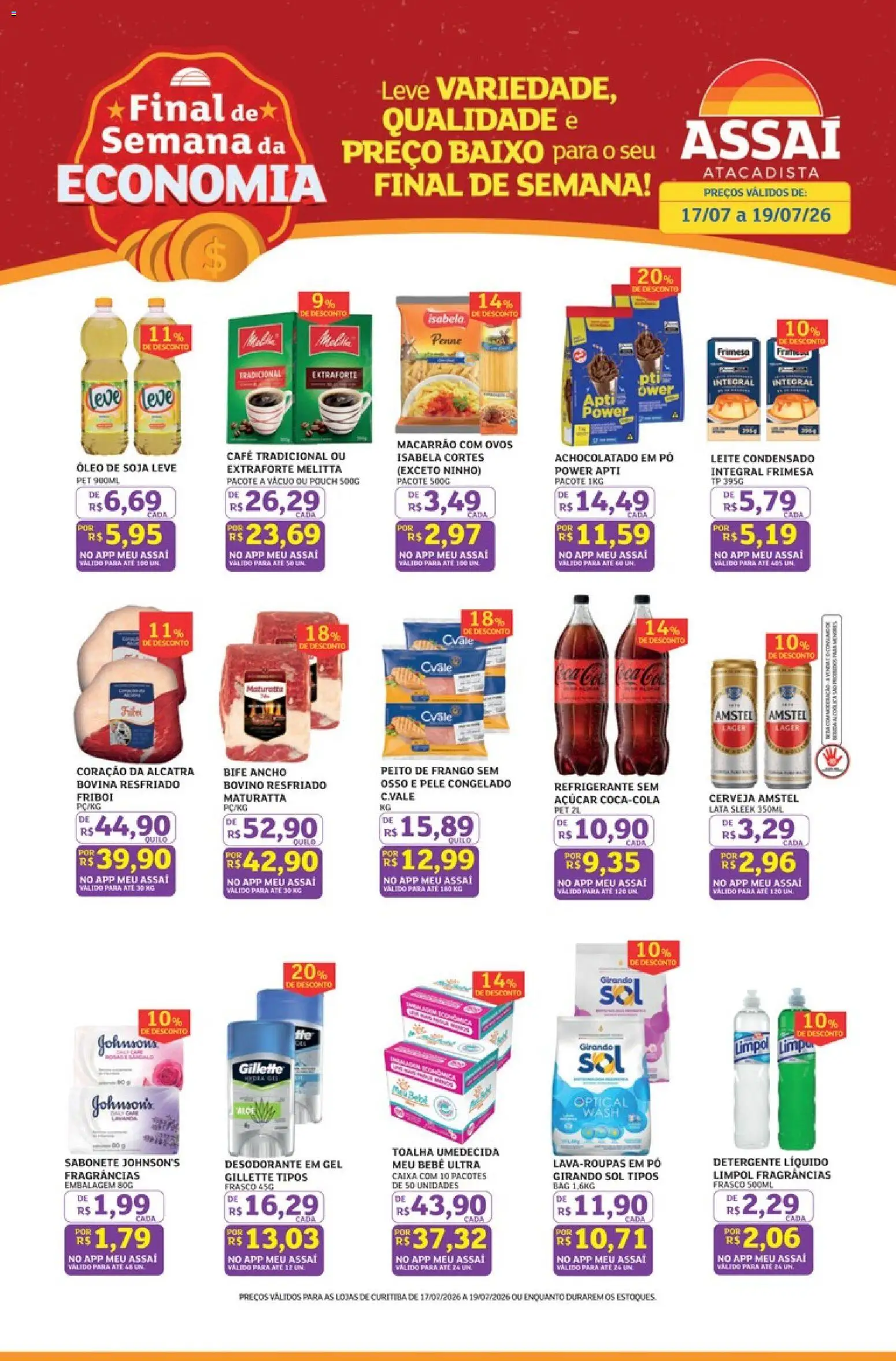 Pré-Visualização do folheto "Assaí Atacadista ofertas - PR" da loja Assaí Atacadista válido a partir de 17/07/2026
