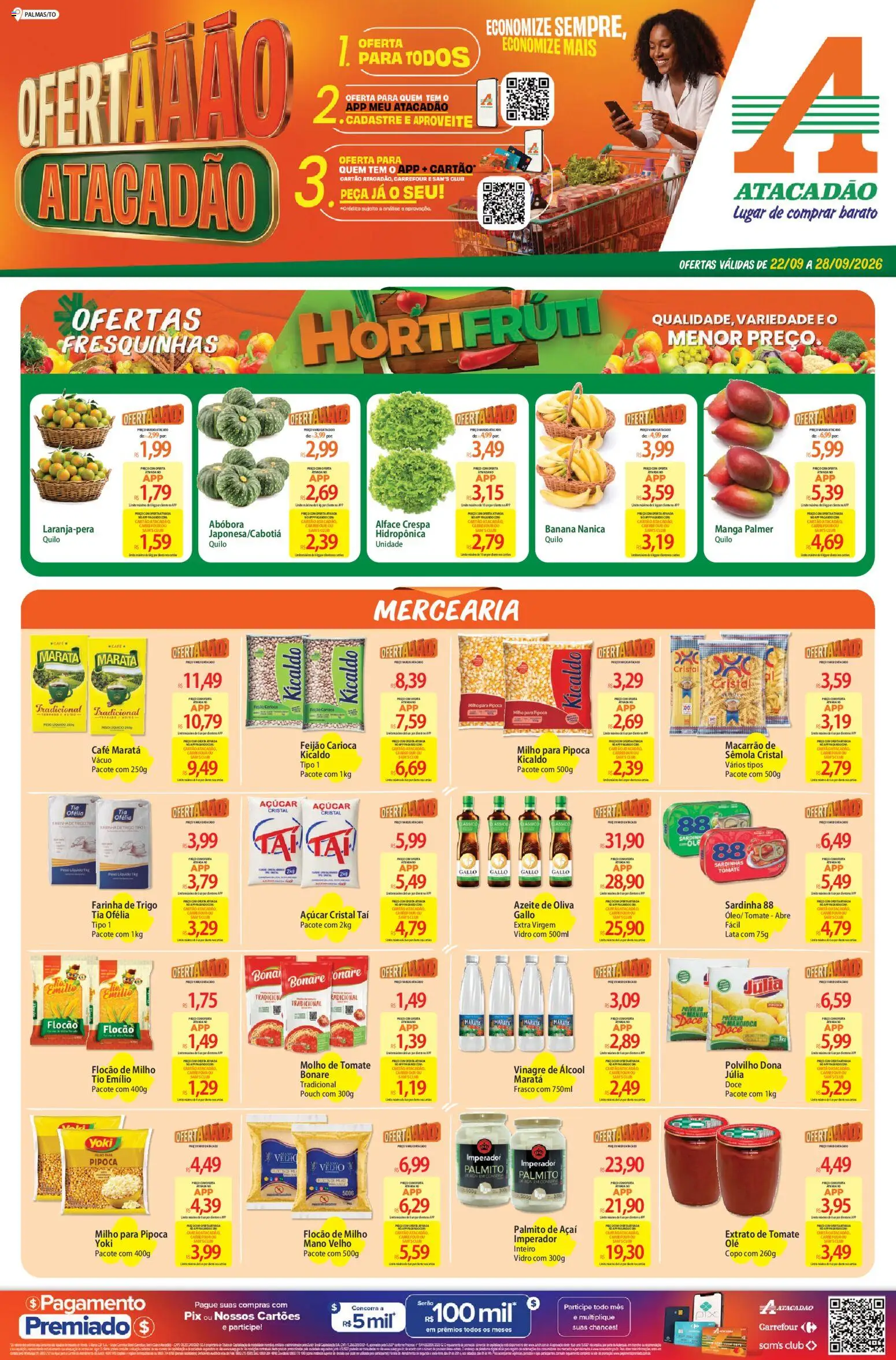 Pré-Visualização do folheto "Atacadão ofertas - TO" da loja Atacadão válido a partir de 22/09/2026