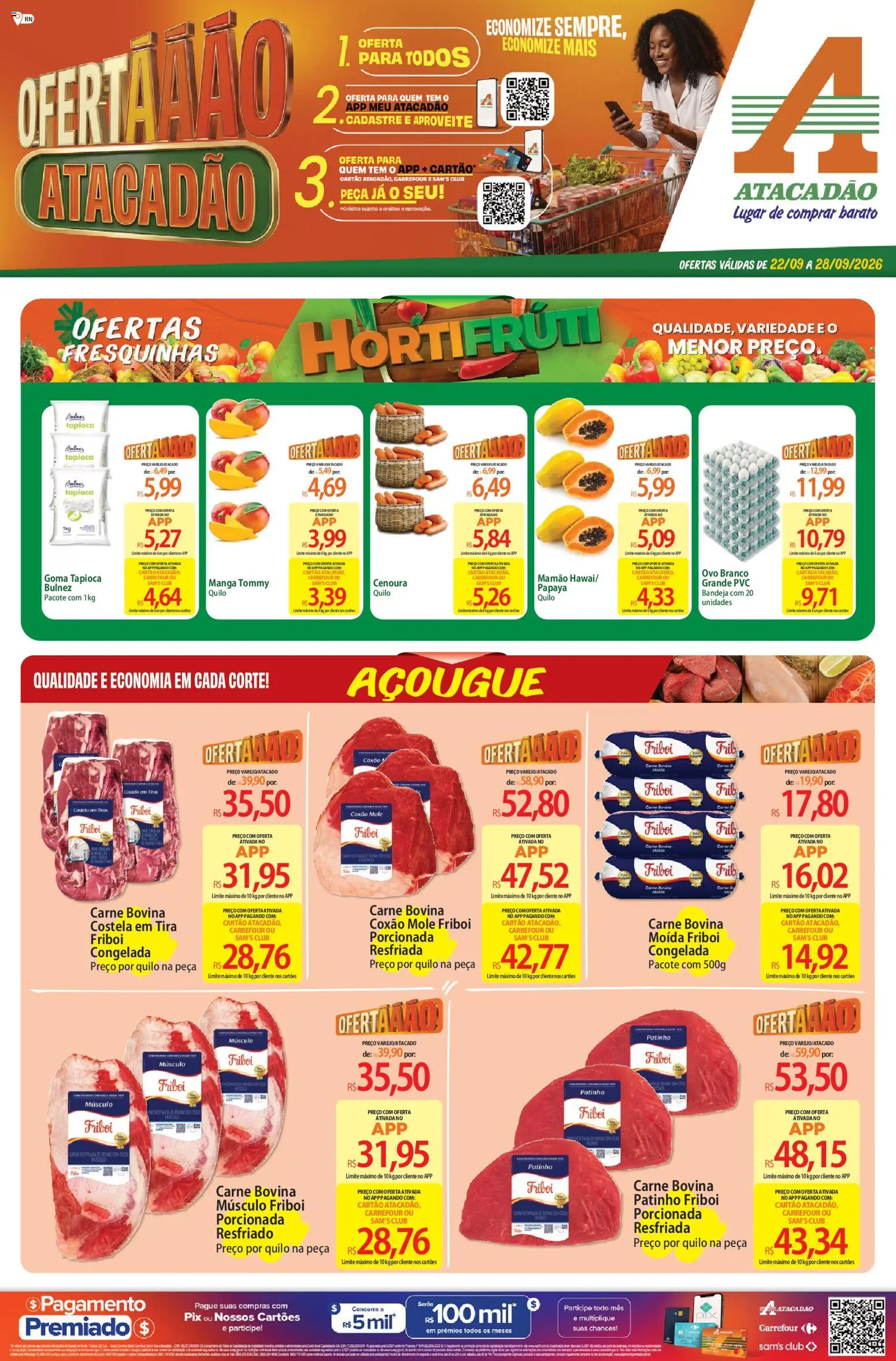 Pré-Visualização do folheto "Atacadão ofertas - RN" da loja Atacadão válido a partir de 22/09/2026
