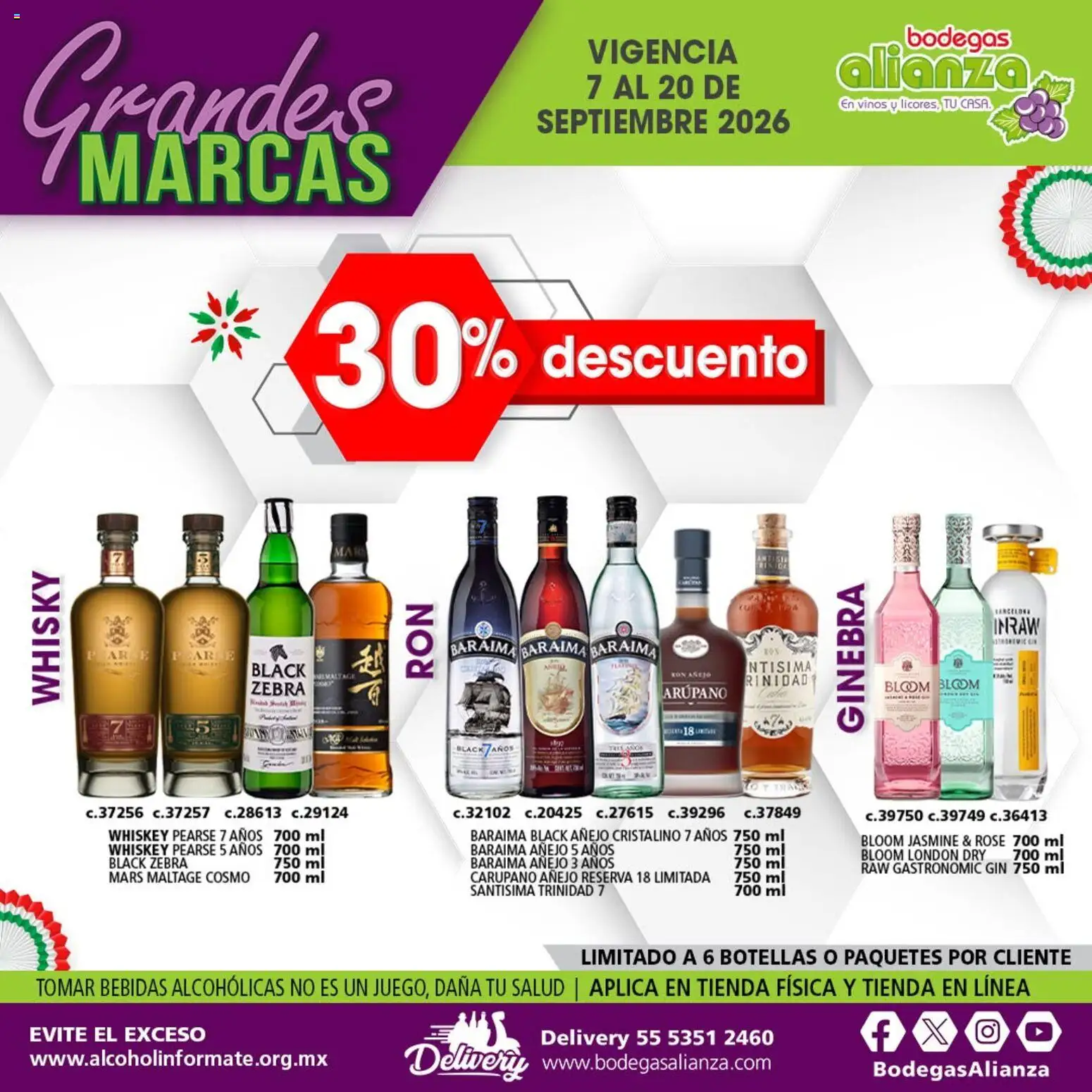 Vista previa las ofertas de la tienda Bodegas Alianza - Bodegas Alianza catálogo Grandes Marcas desde el 07/09/2026 
