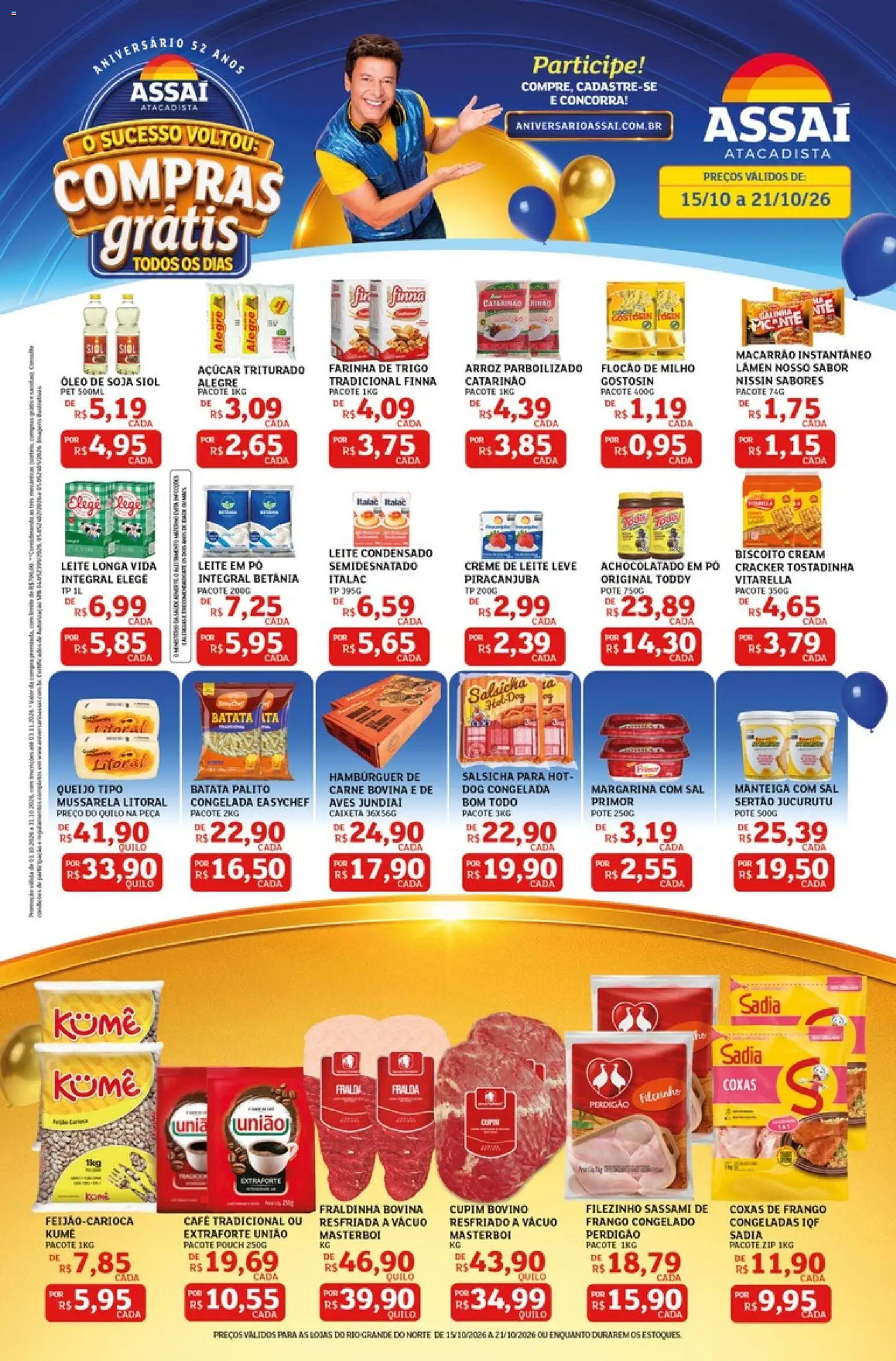Pré-Visualização do folheto "Assaí Atacadista ofertas - RN" da loja Assaí Atacadista válido a partir de 15/10/2026