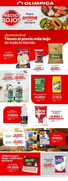  Vista previa del prospecto Olímpica catálogo preciosrojos del almacen Olímpica válida del 14/08/2026 al 31/08/2026