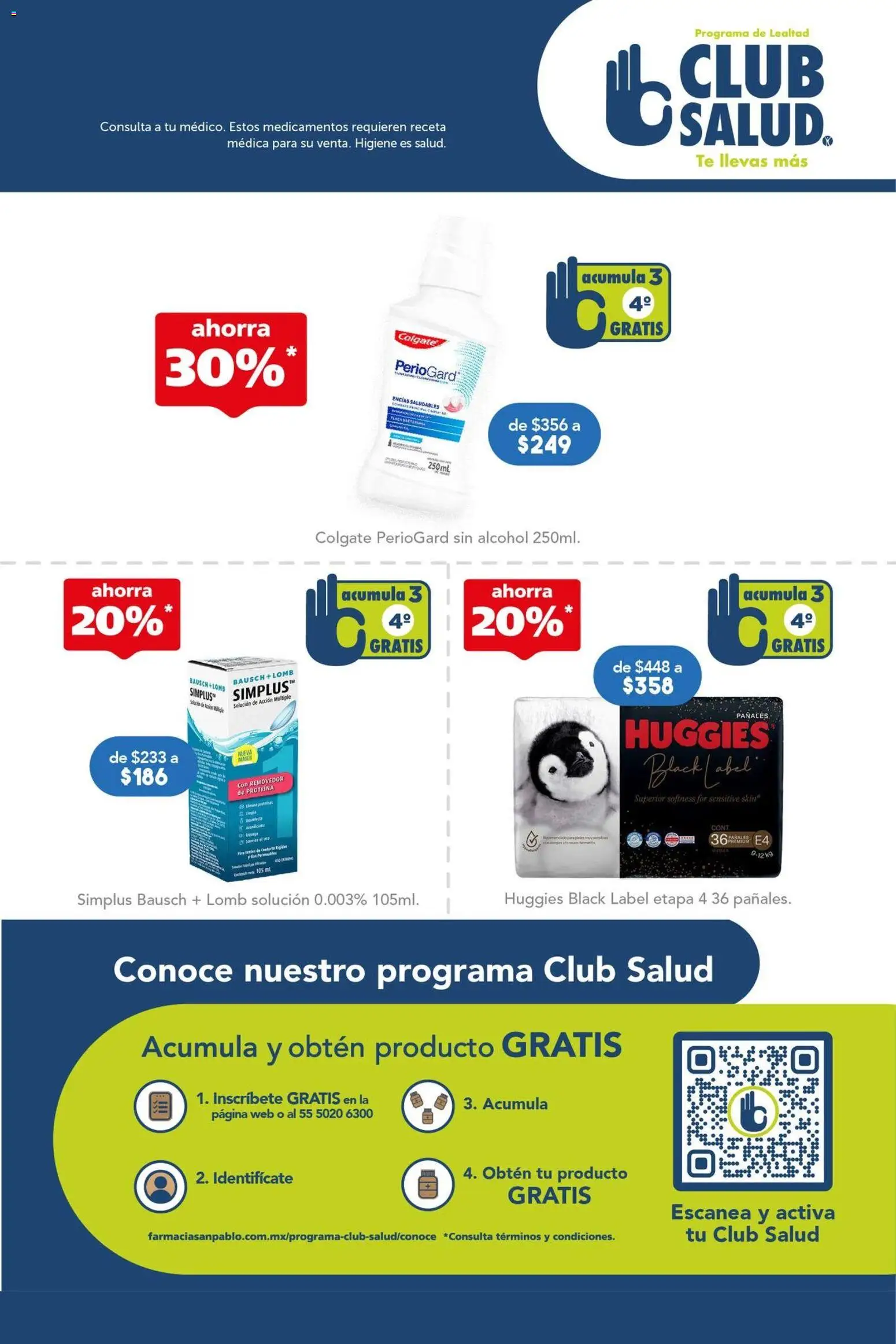 Vista previa las ofertas de la tienda Farmacia San Pablo - Farmacia San Pablo catálogo desde el 14/06/2026 - Té, Proteína, Alcohol, Pañales