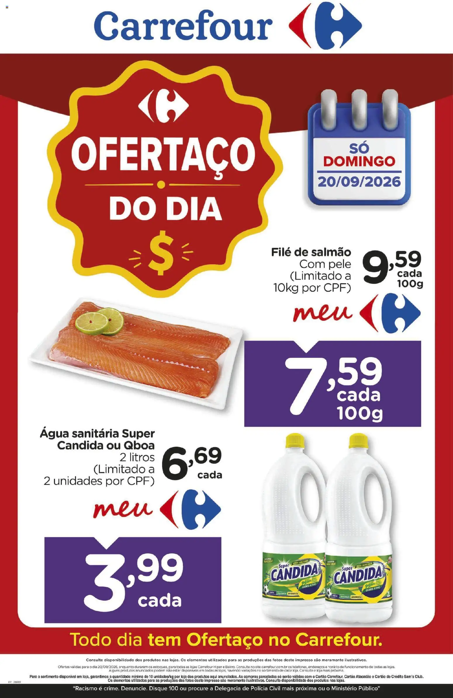 Pré-Visualização do folheto "Carrefour ofertas do Dia" da loja Carrefour válido a partir de 20/09/2026