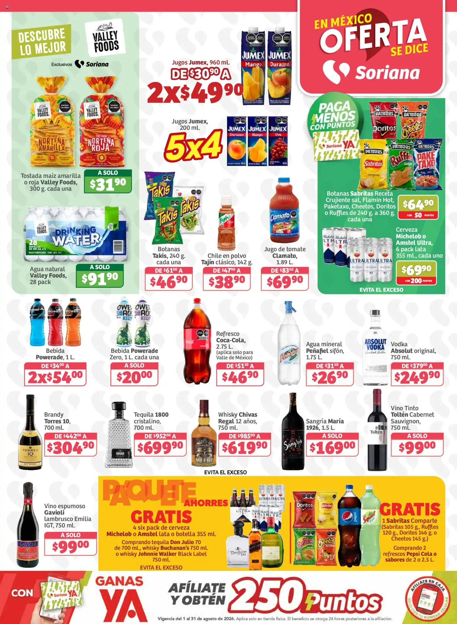 Vista previa las ofertas de la tienda Soriana - Soriana Oferta se dice Soriana Híper Nacional desde el 28/08/2026 