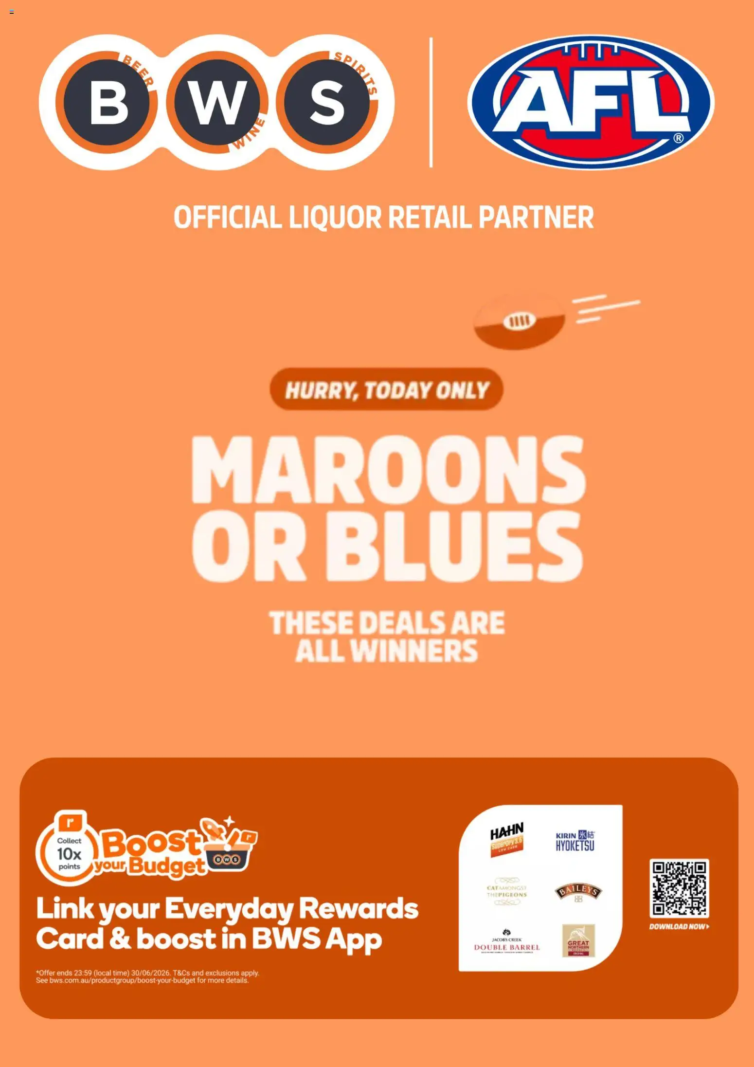 Preview of catalogue BWS catalogue from shop BWS valid 24/06/2026 - Beer, Baileys