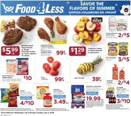 Ad Preview of Food 4 Less Food 4 Less Weekly Ad from 07/08/2026