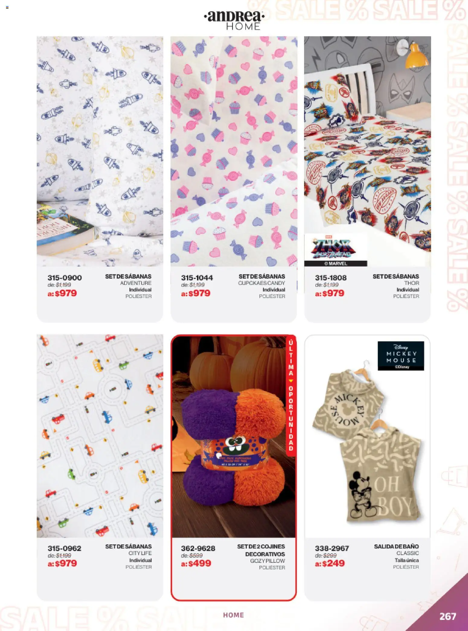 Vista previa las ofertas de la tienda Andrea - Catálogo Outlet desde el 21/12/2025 - Mouse, Sabanas