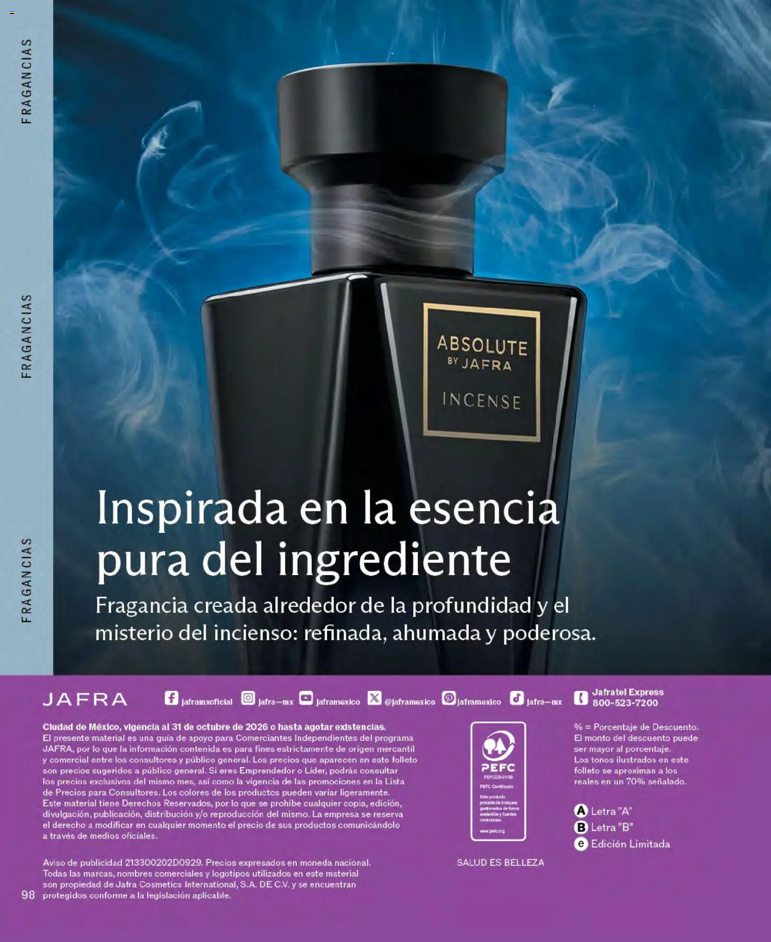 Vista previa las ofertas de la tienda JAFRA - JAFRA catálogo desde el 01/10/2026 - Perfume, Fragancia