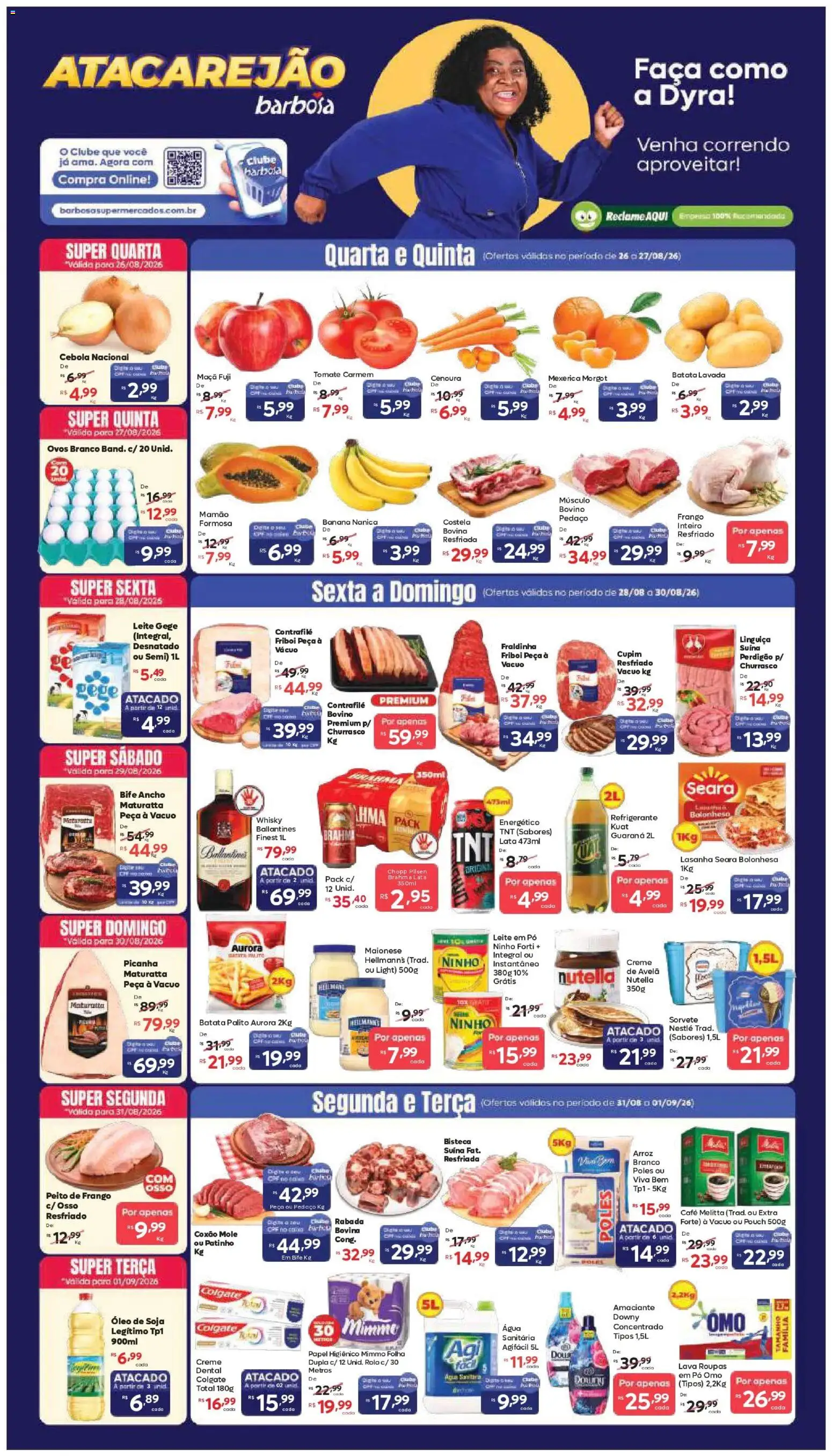 Pré-Visualização do folheto "Barbosa Supermercados - Ofertas da semana" da loja Barbosa Supermercados válido a partir de 26/08/2026