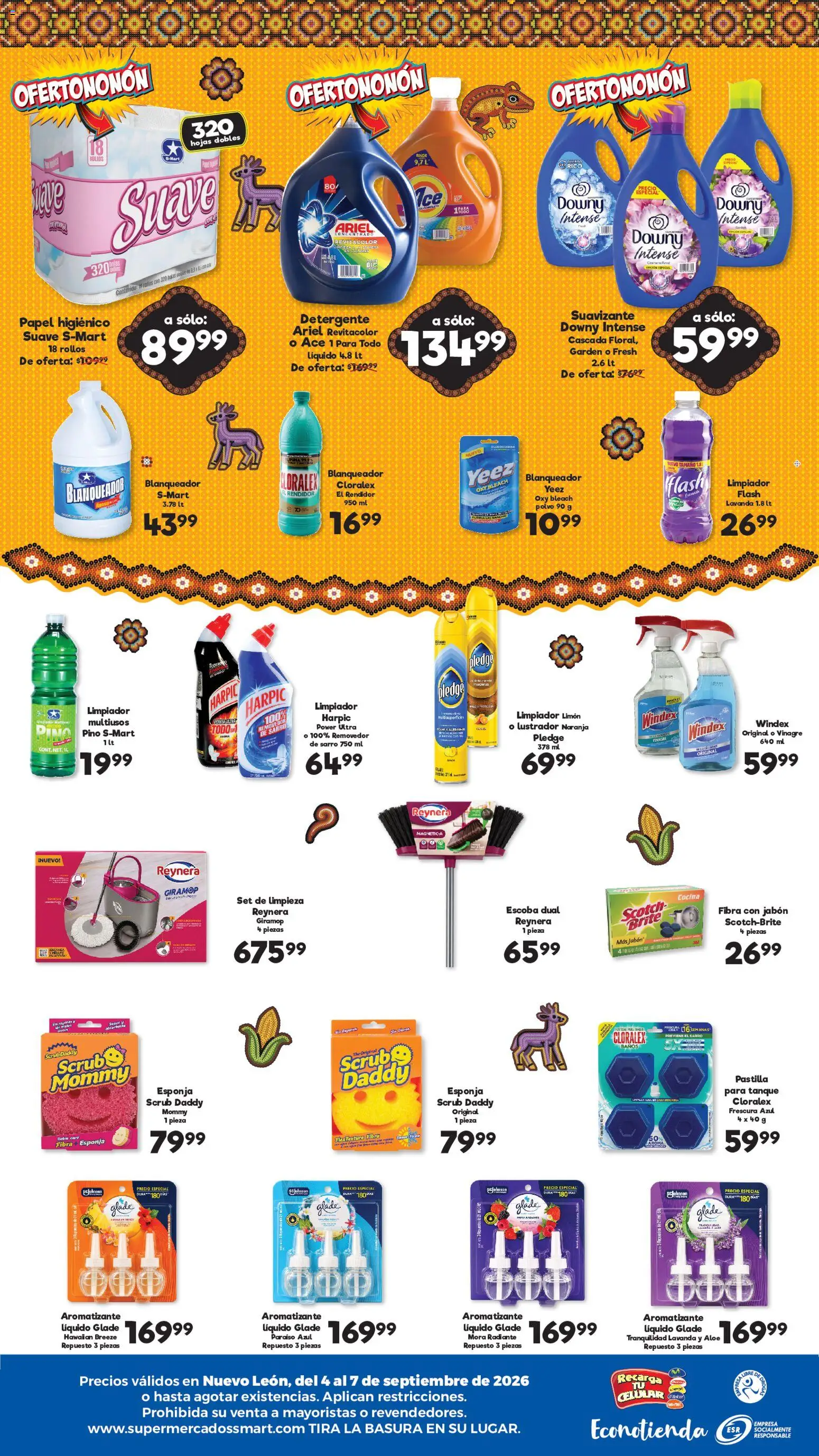 Vista previa las ofertas de la tienda S-Mart - S-Mart folleto Ofertas de feria Monterrey desde el 04/09/2026 