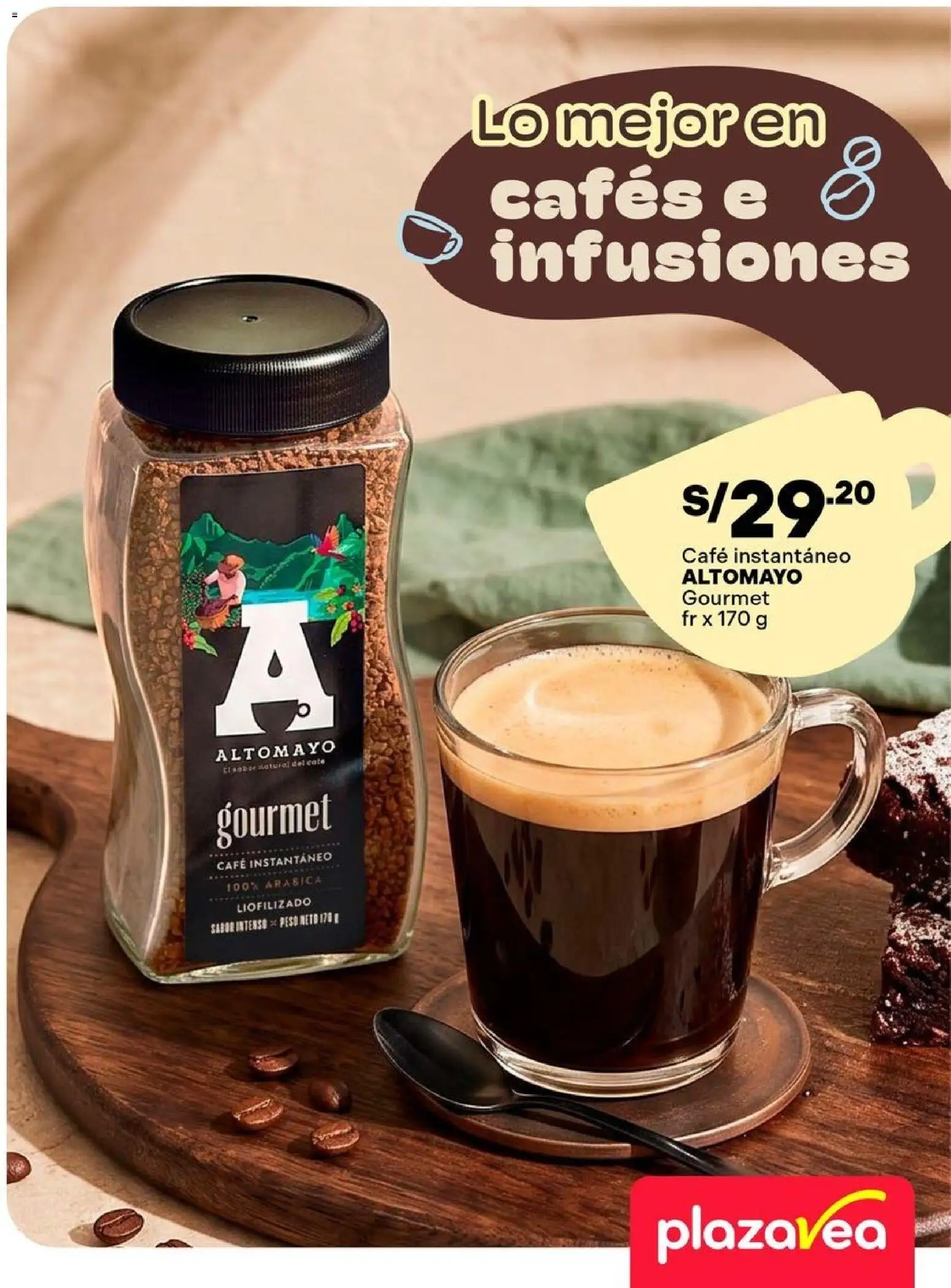 Vista previa de Catálogo Plaza Vea - INSERTO CAFÉ - INFUSIONES de la tienda Plaza Vea válido desde 17/08/2026 - Café, Peso, Café instantáneo