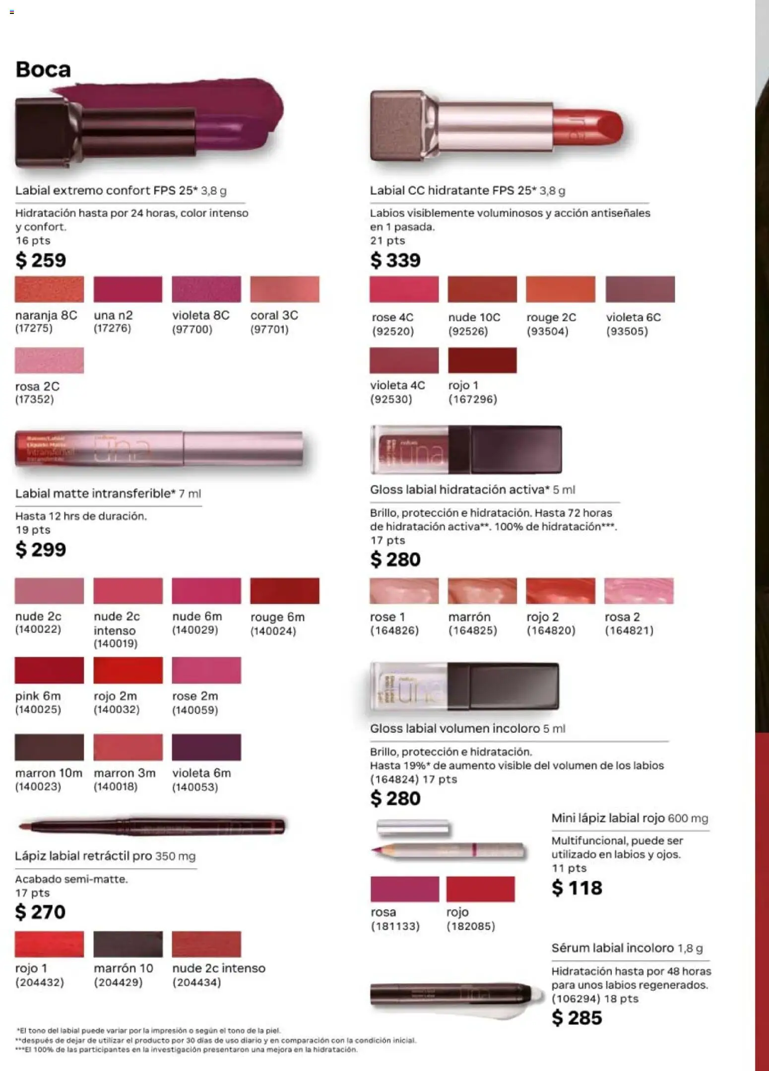 Vista previa las ofertas de la tienda Natura - Natura campaña 6 2026 desde el 02/04/2026 - Serum, Lápiz labial