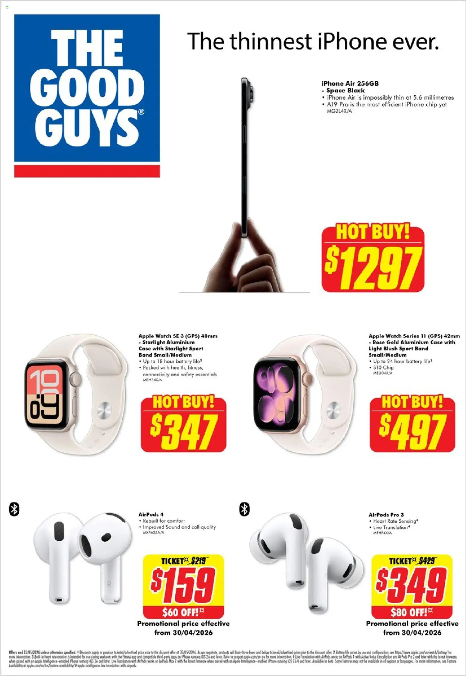 Preview of catalogue The Good Guys catalogue Apple from shop The Good Guys valid 06/05/2026