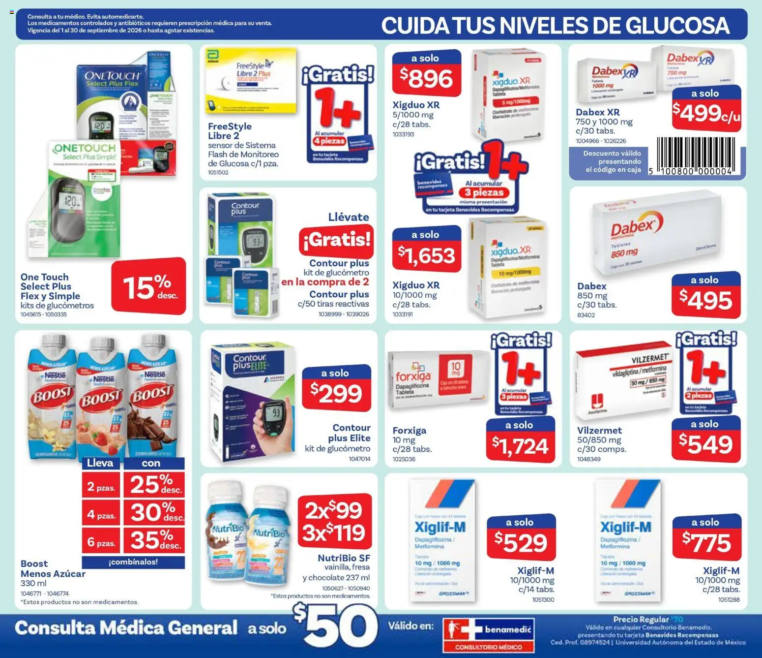 Vista previa las ofertas de la tienda Farmacia Benavides - Farmacia Benavides catálogo desde el 01/09/2026 
