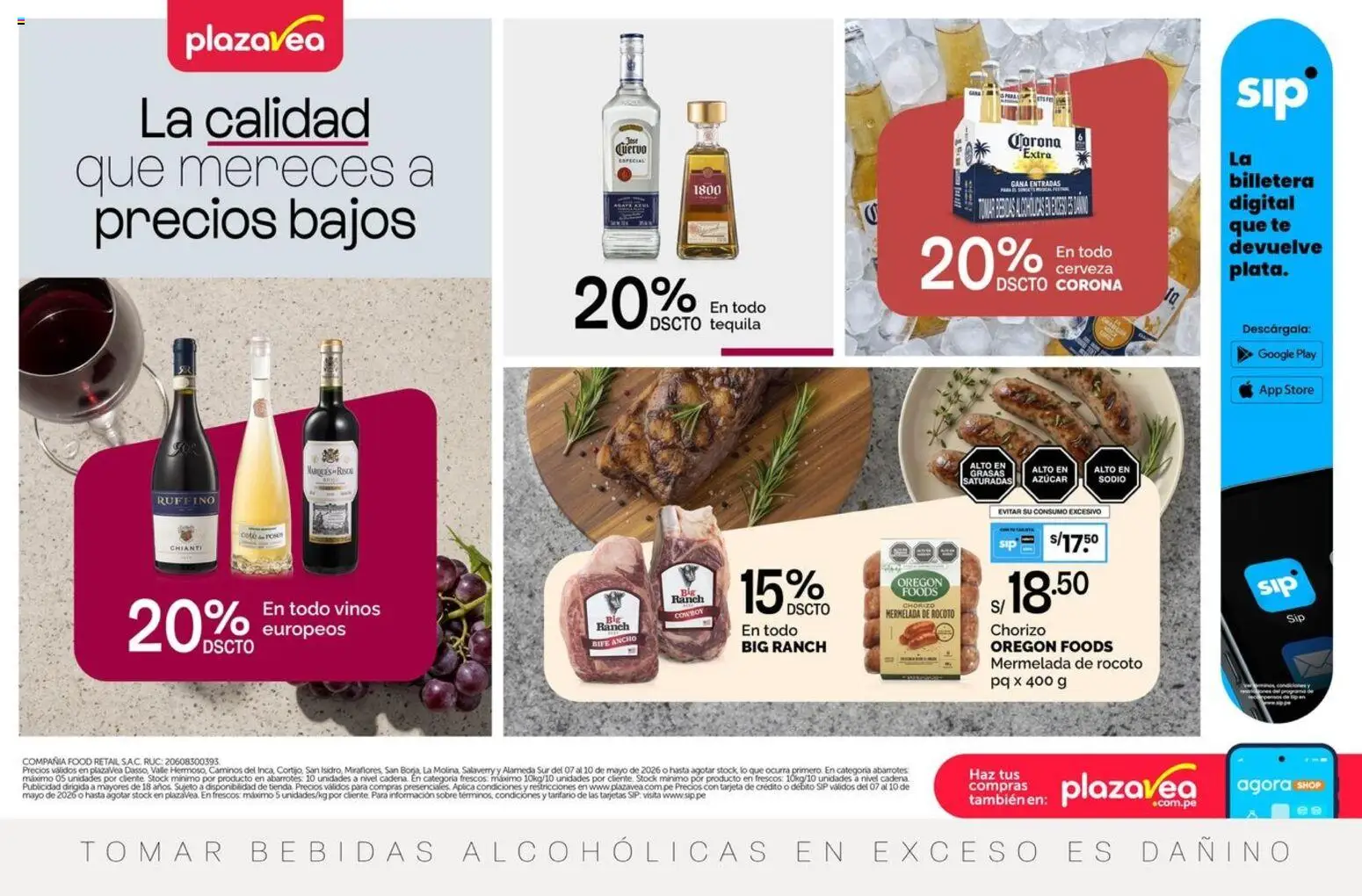 Vista previa de Plaza Vea - AVISO BOMBA CLUSTER A1 de la tienda Plaza Vea válido desde 07/05/2026