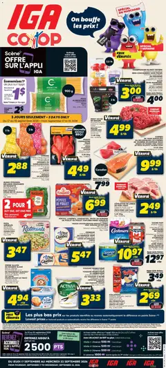 Un aperçu du dépliant IGA weekly flyer / circulaire du magasin IGA est valide à partir 17 sept. 2026