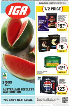 Preview of catalogue IGA catalogue from shop IGA valid 21/10/2026